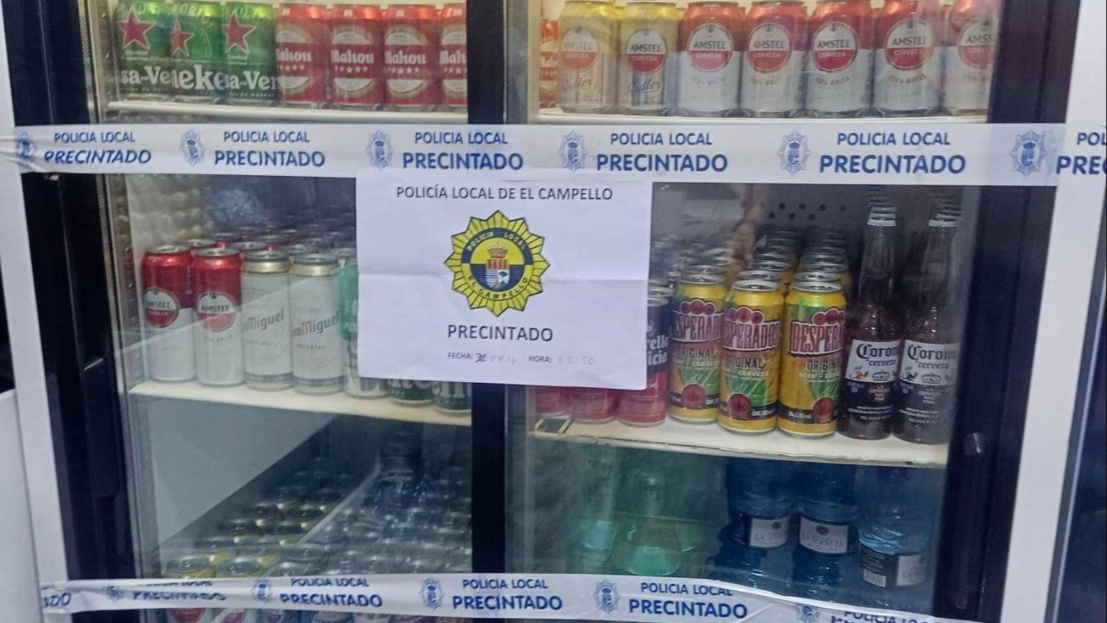 Màquina precintada del local del Campello