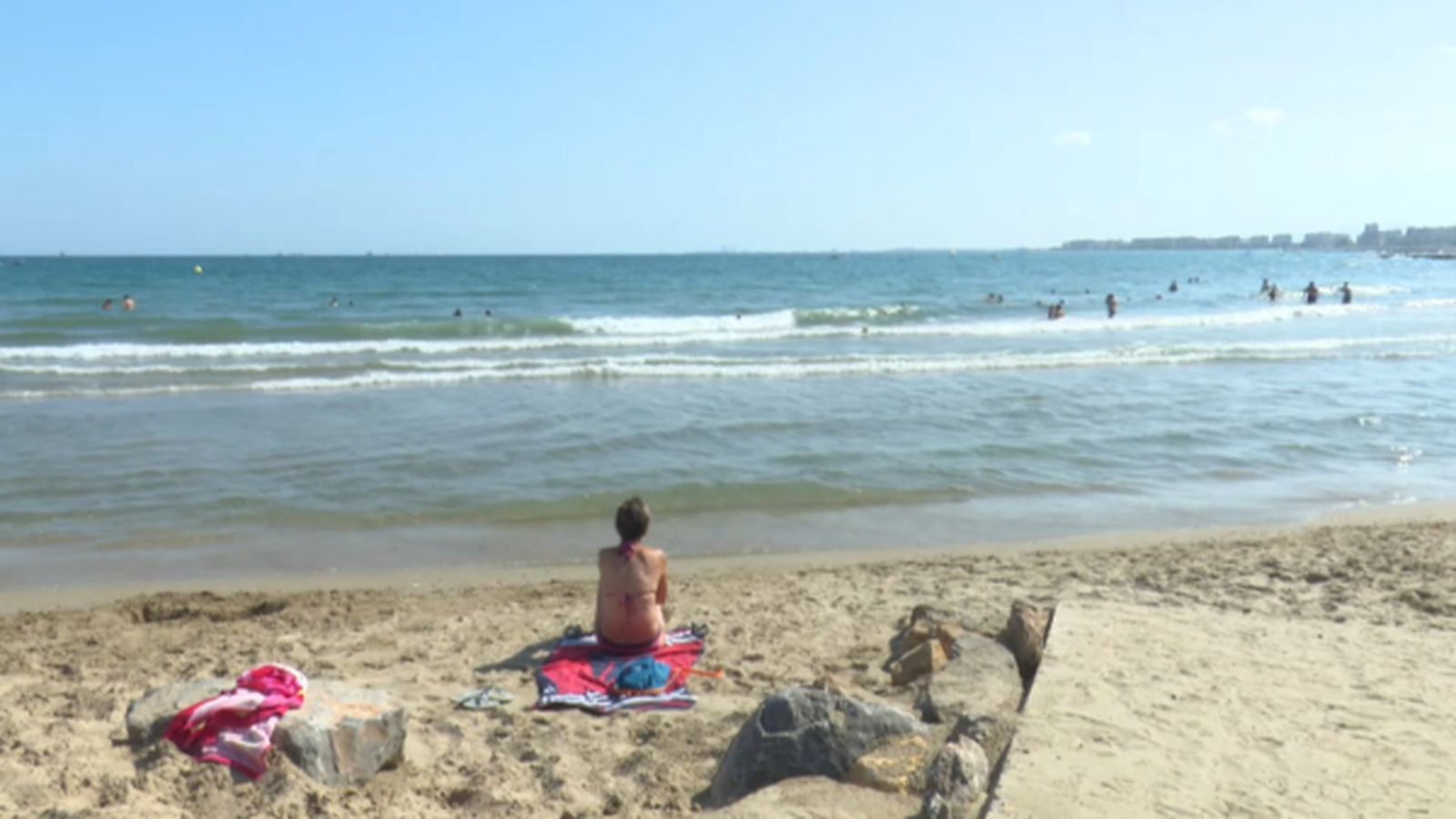Platja de la Torre de Sant Vicent de Benicàssim, on una dona ha mort ofegada este dilluns.