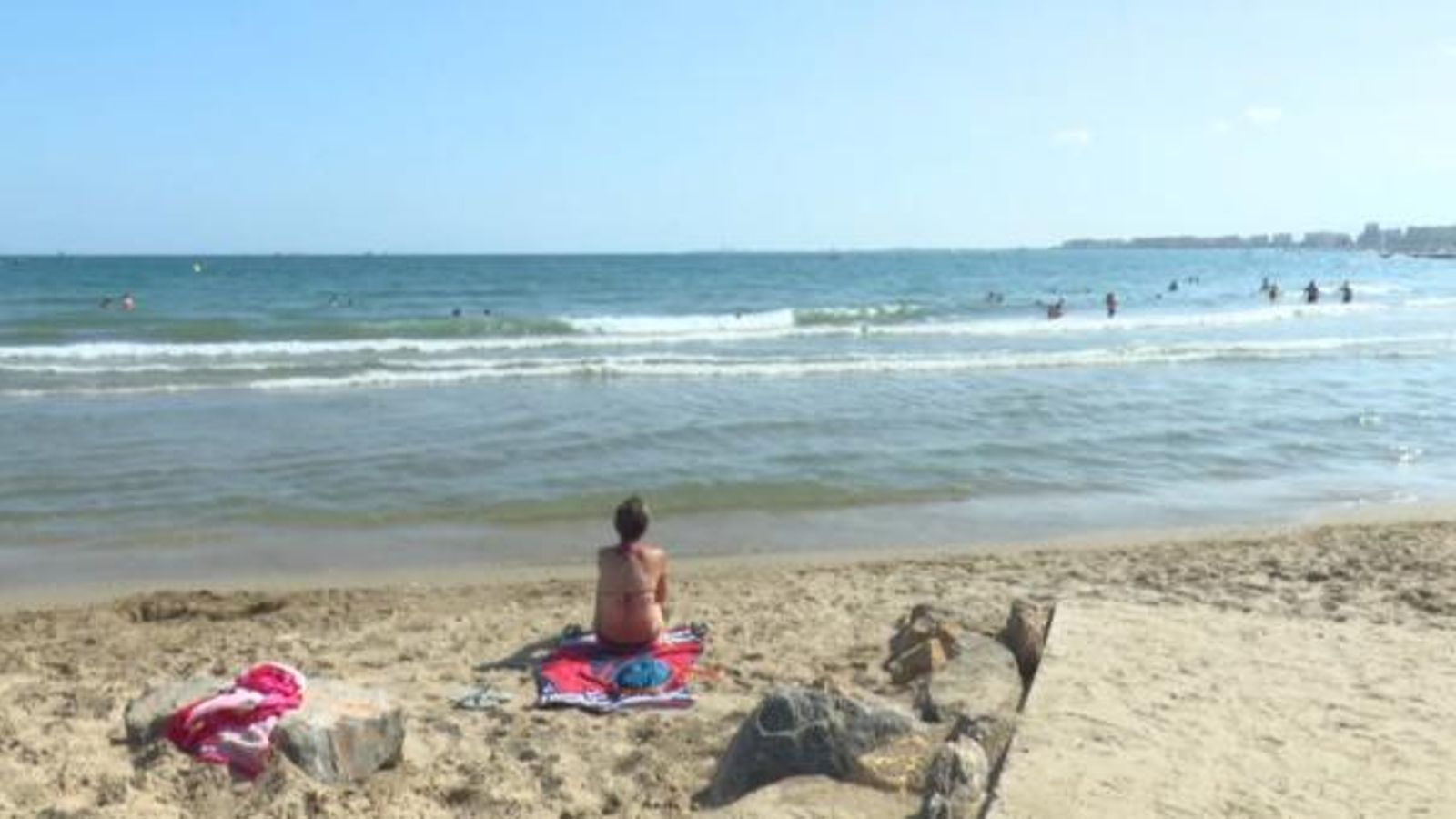 Platja de la Torre de Sant Vicent de Benicàssim, on una dona ha mort ofegada este dilluns.