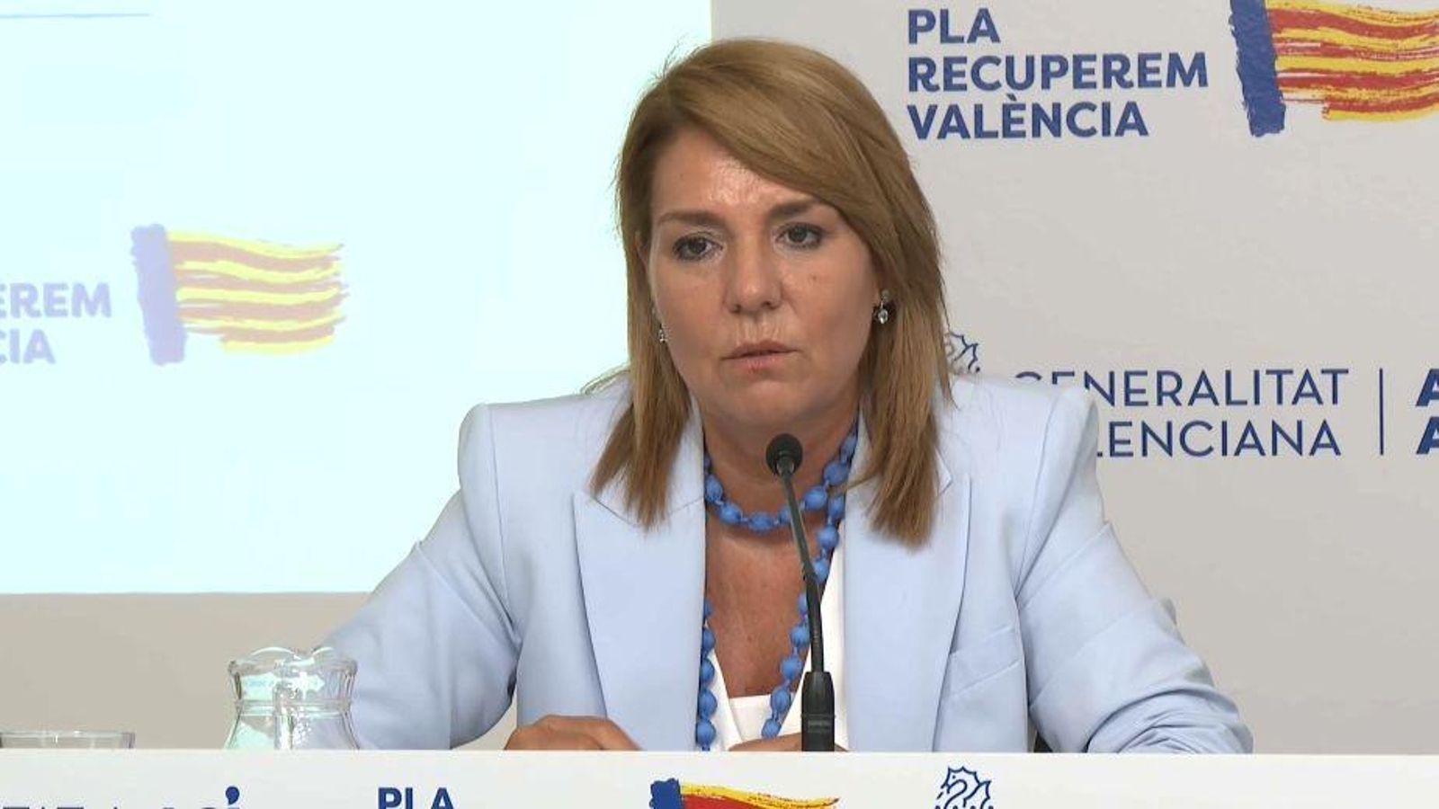 La portaveu del Consell, Susana Camarero, durant la roda de premsa posterior al ple del Consell d'este dimarts