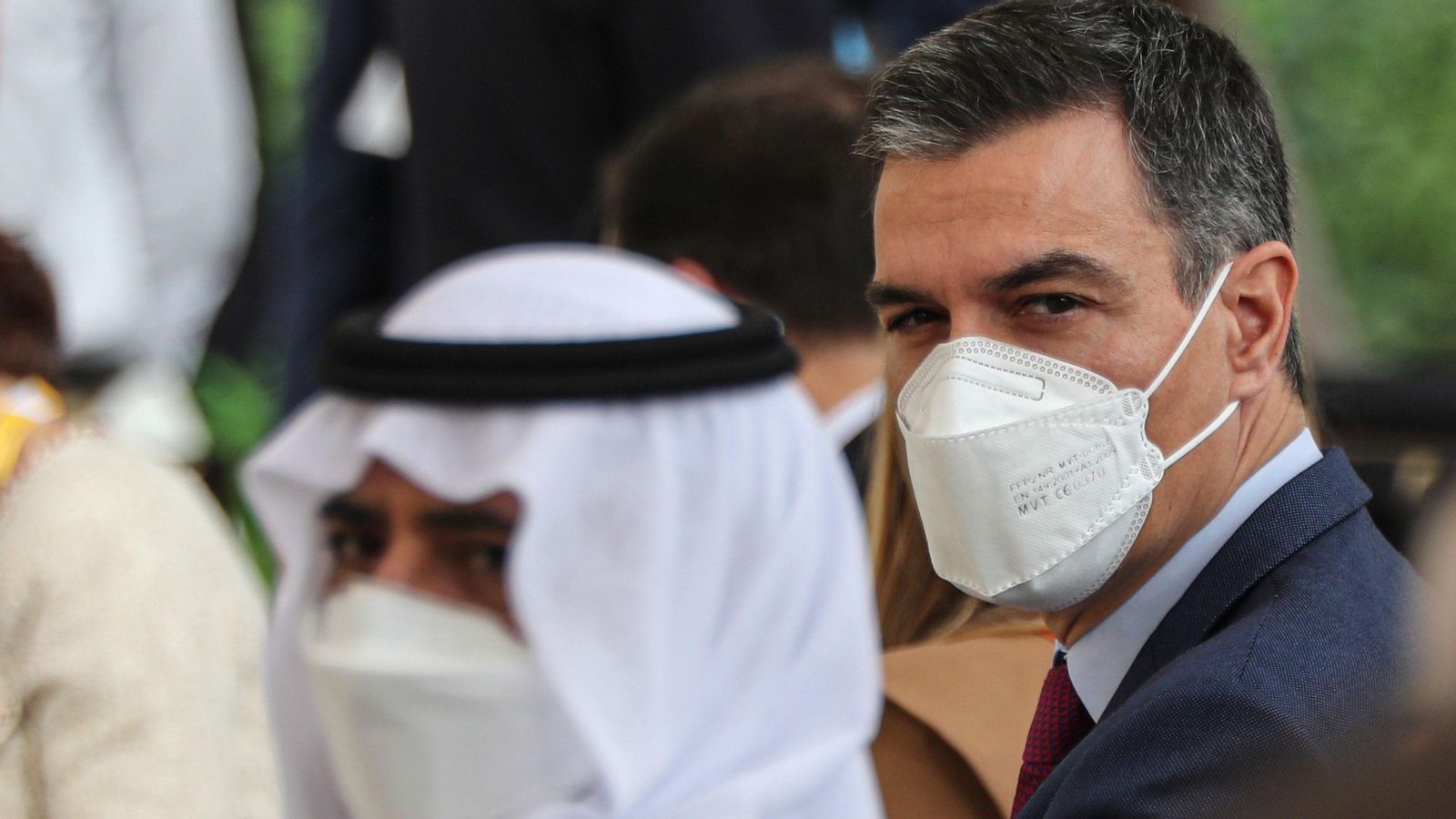 Sánchez durant els actes commemoratius del Dia d'Espanya en l'Exposició Universal de Dubai