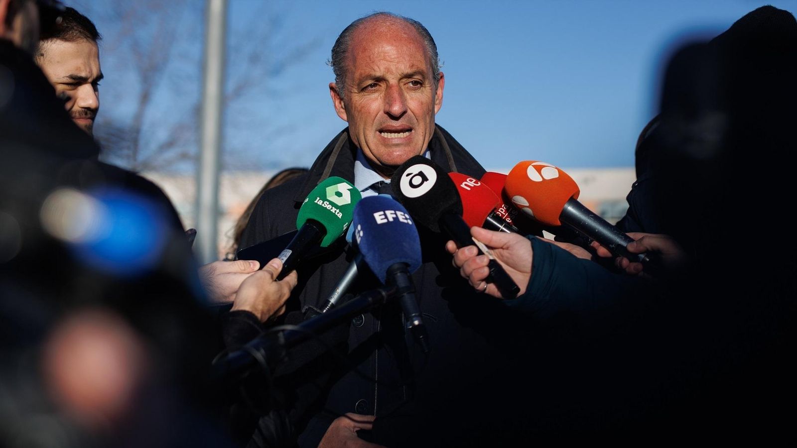 L'expresident Camps, abans d'entrar a l'Audiència Nacional