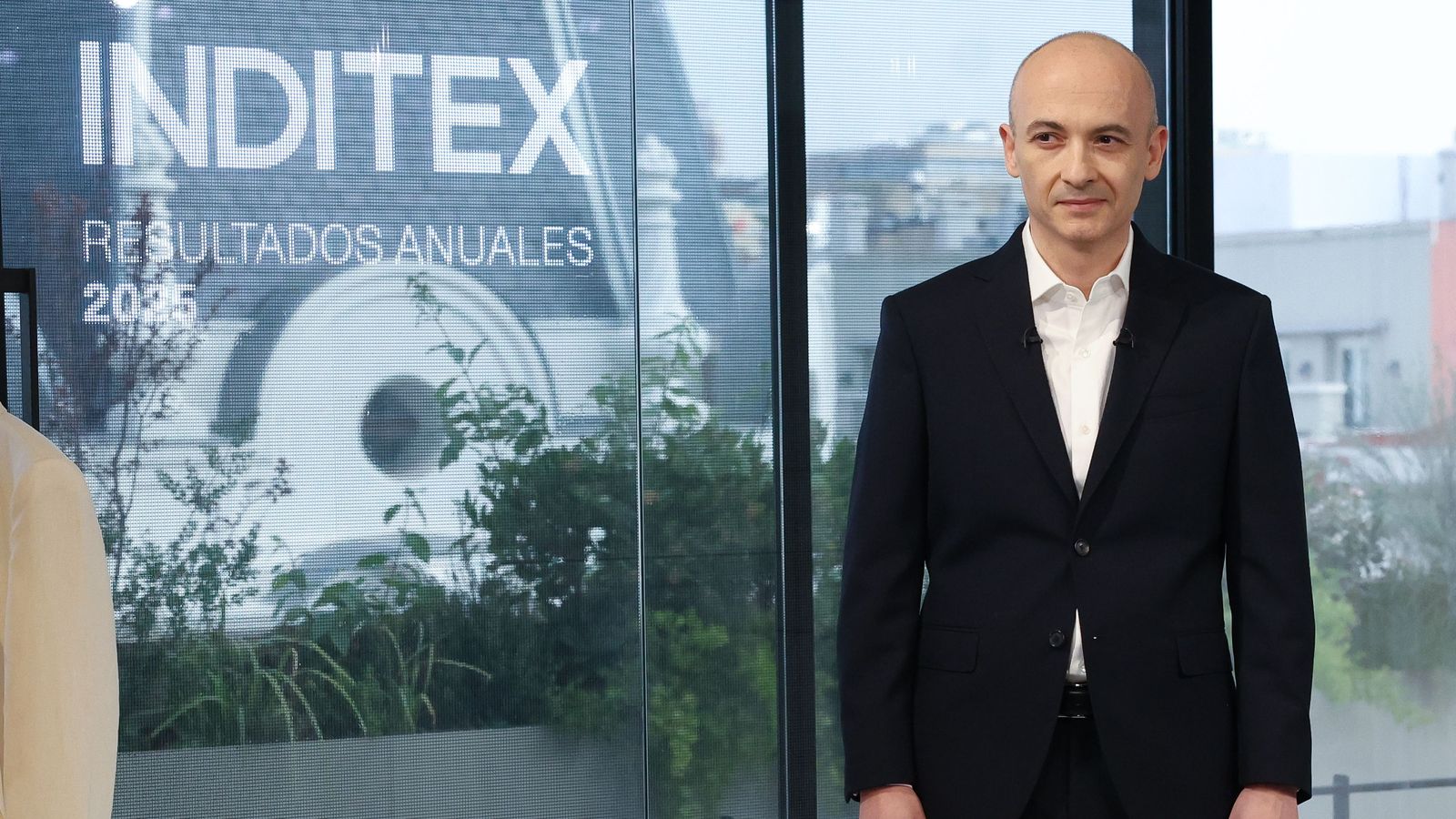 El conseller delegat d’Inditex, Óscar García Maceiras, durant la presentació dels resultats anuals en una tenda Zara de Madrid el passat 11 de març