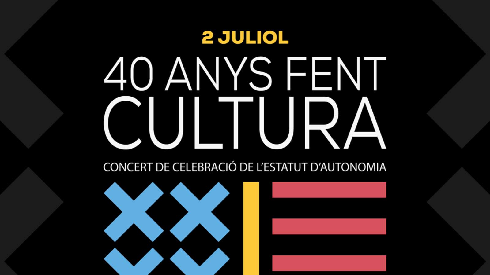 Cartell macroconcert "40 anys fent cultura"