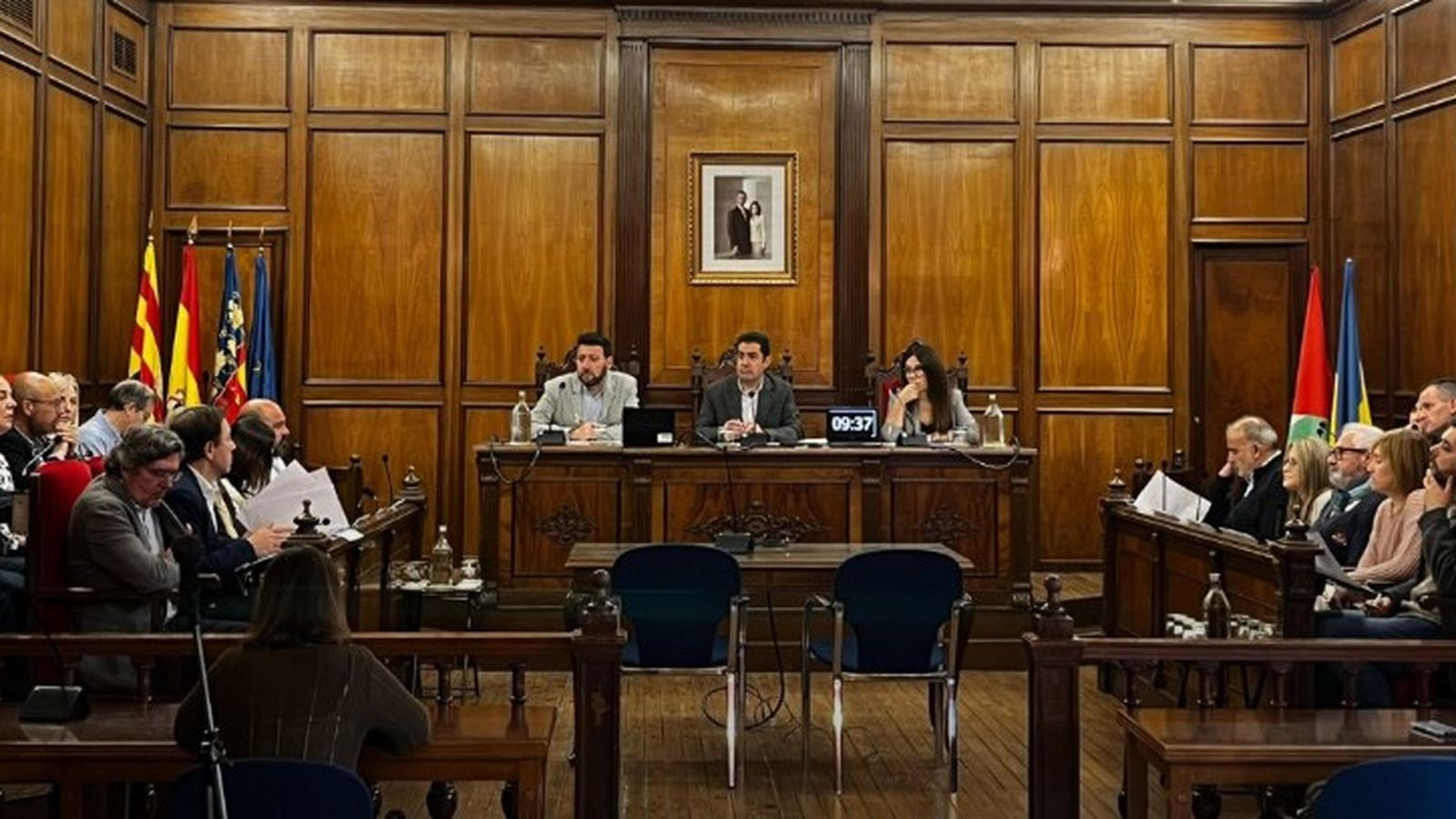 Sessió plenària a l'Ajuntament d'Alcoi este passat 4 de maig