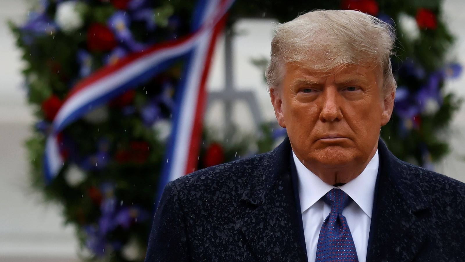 Trump aquest dimecres en l’homenatge en la Tomba del Soldat Desconegut a Arlington, Virginia (EUA)