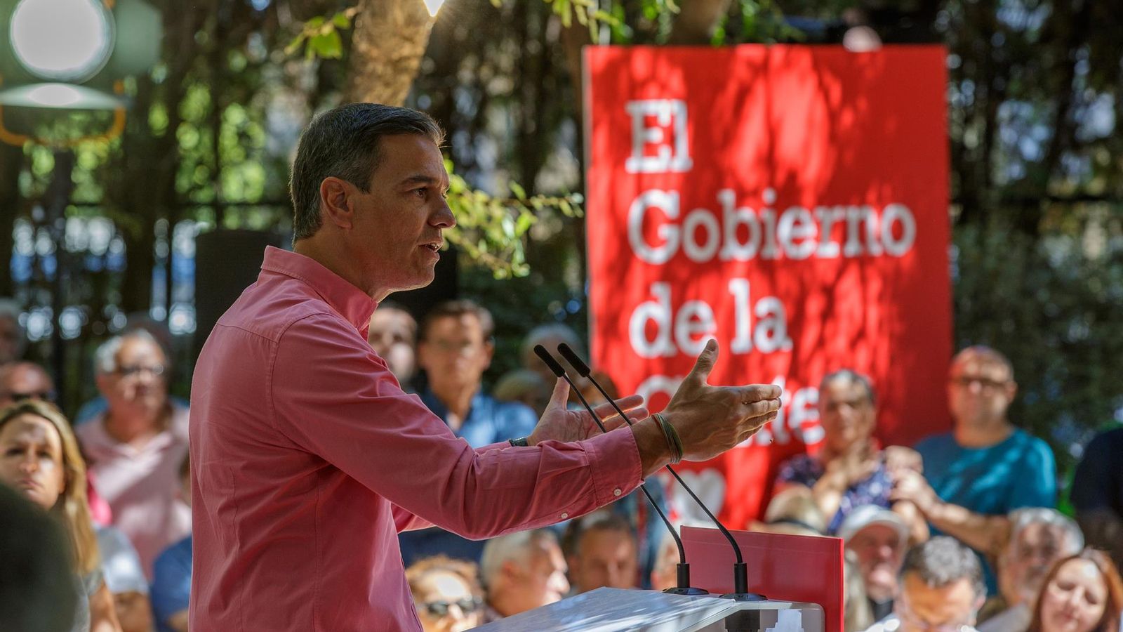 Pedro Sánchez al primer acte d'inici de campanya a Sevilla