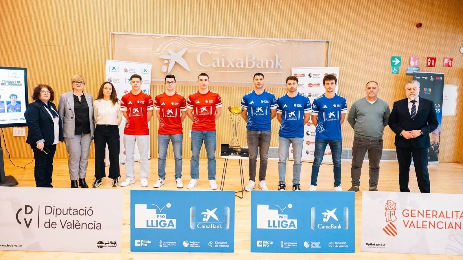 Imatge de la presentació de la final de raspall