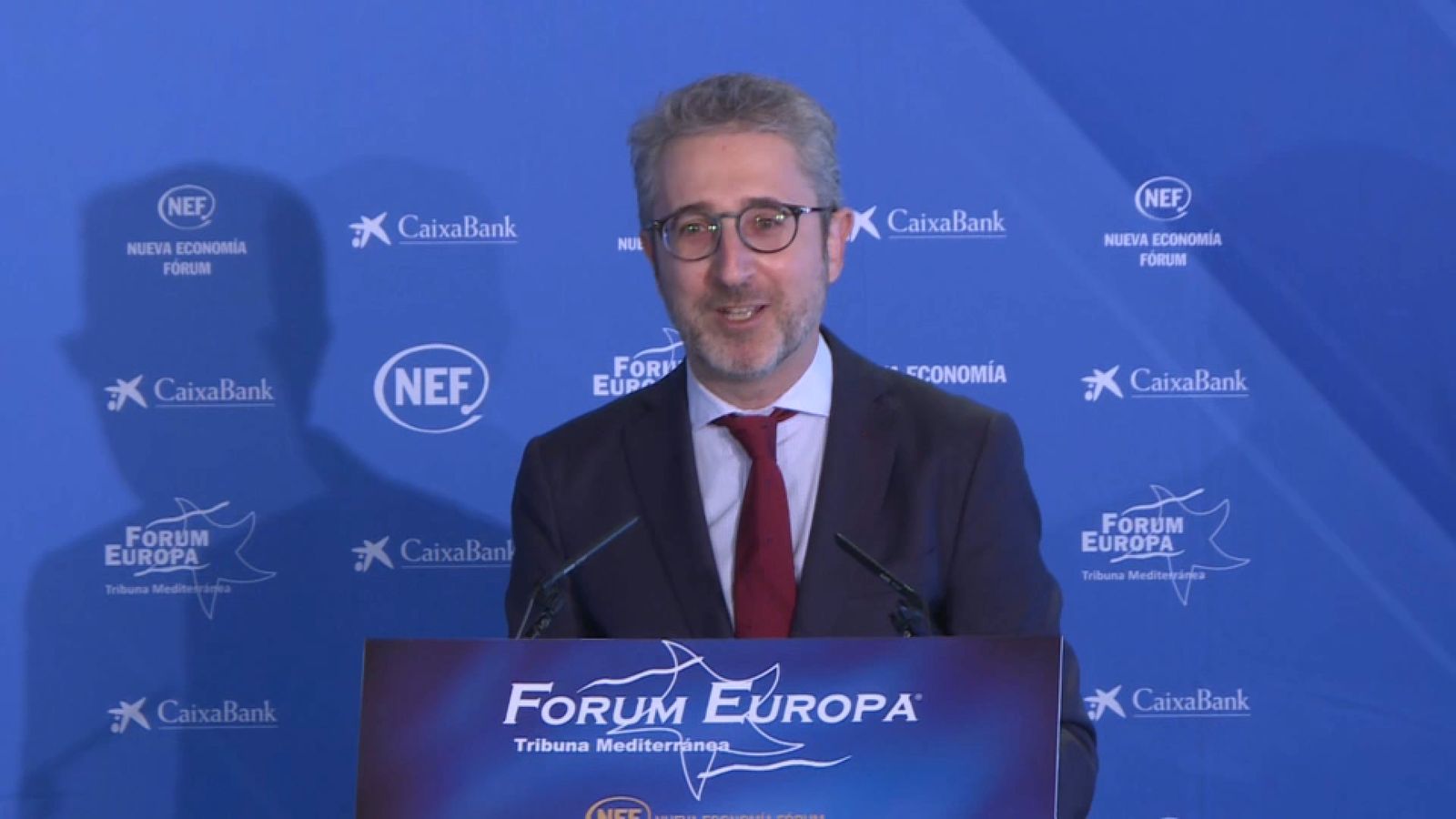 El conseller d'Hisenda, Arcadi España, durant la seua intervenció