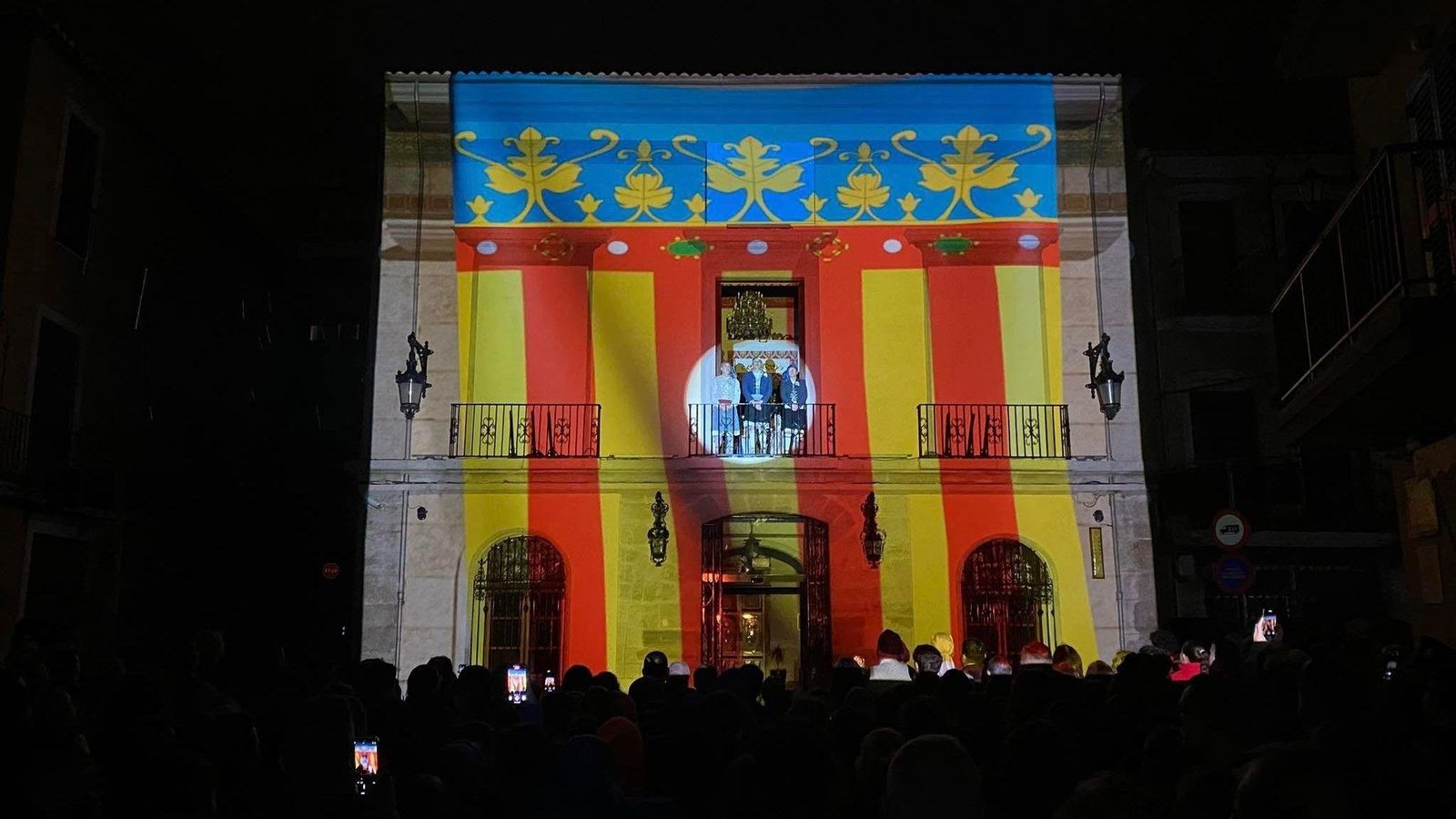 Videomapping sobre el consistori de Cullera