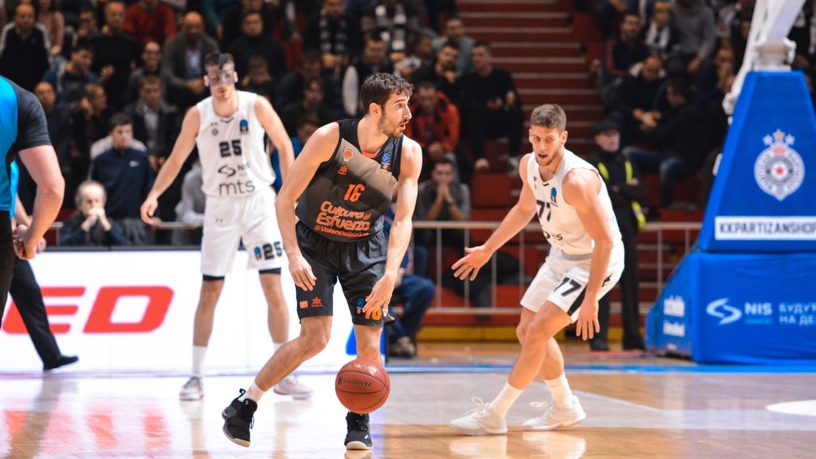 Sam Van Rossom ha liderat el València a Belgrat i ha sigut el jugador més valuós a la Sala Siri contra el Partizan