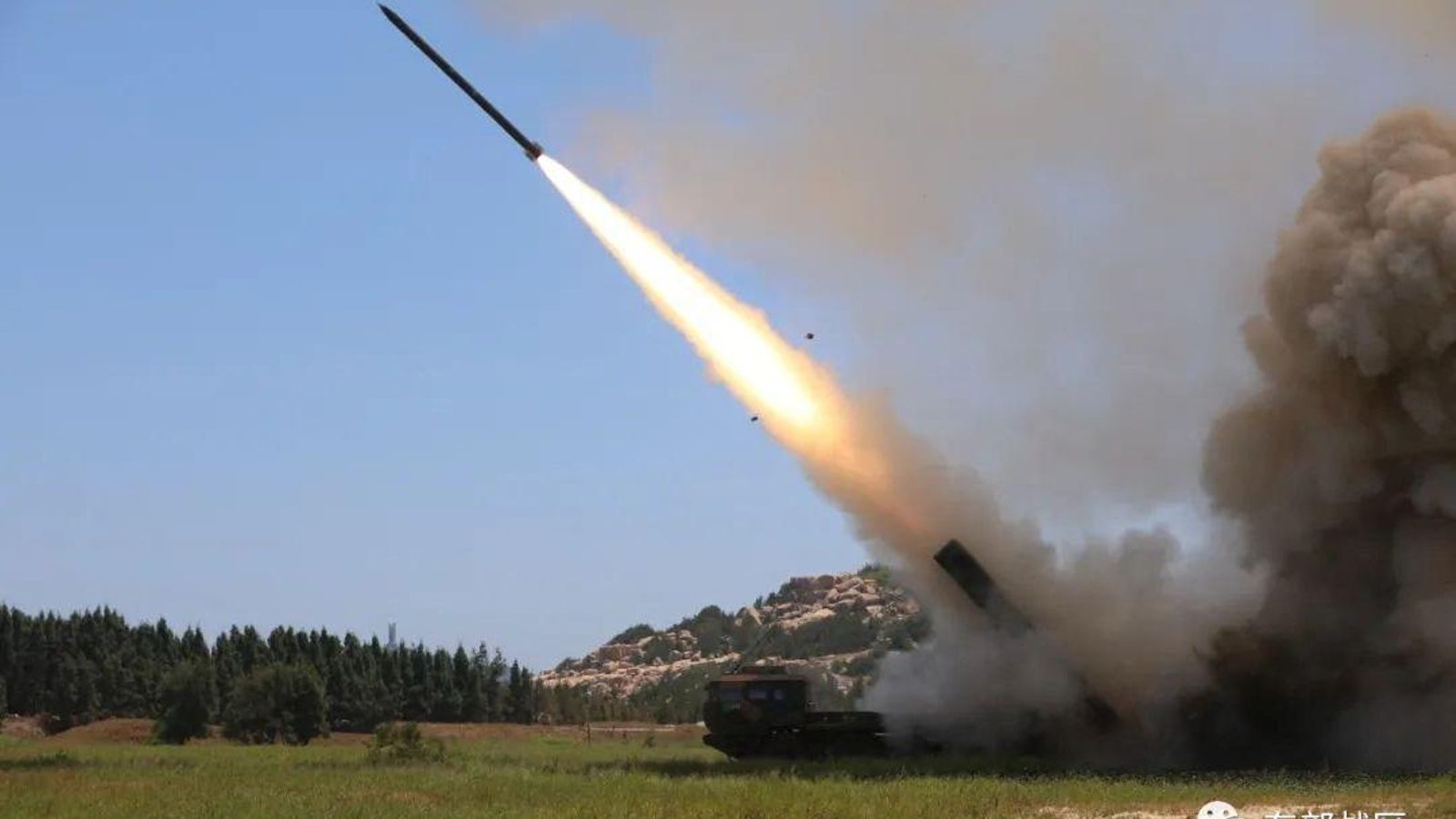 la Xina realitza un simulacre de tir real de llarg abast en l'Estret de Taiwan, des d'una ubicació no revelada