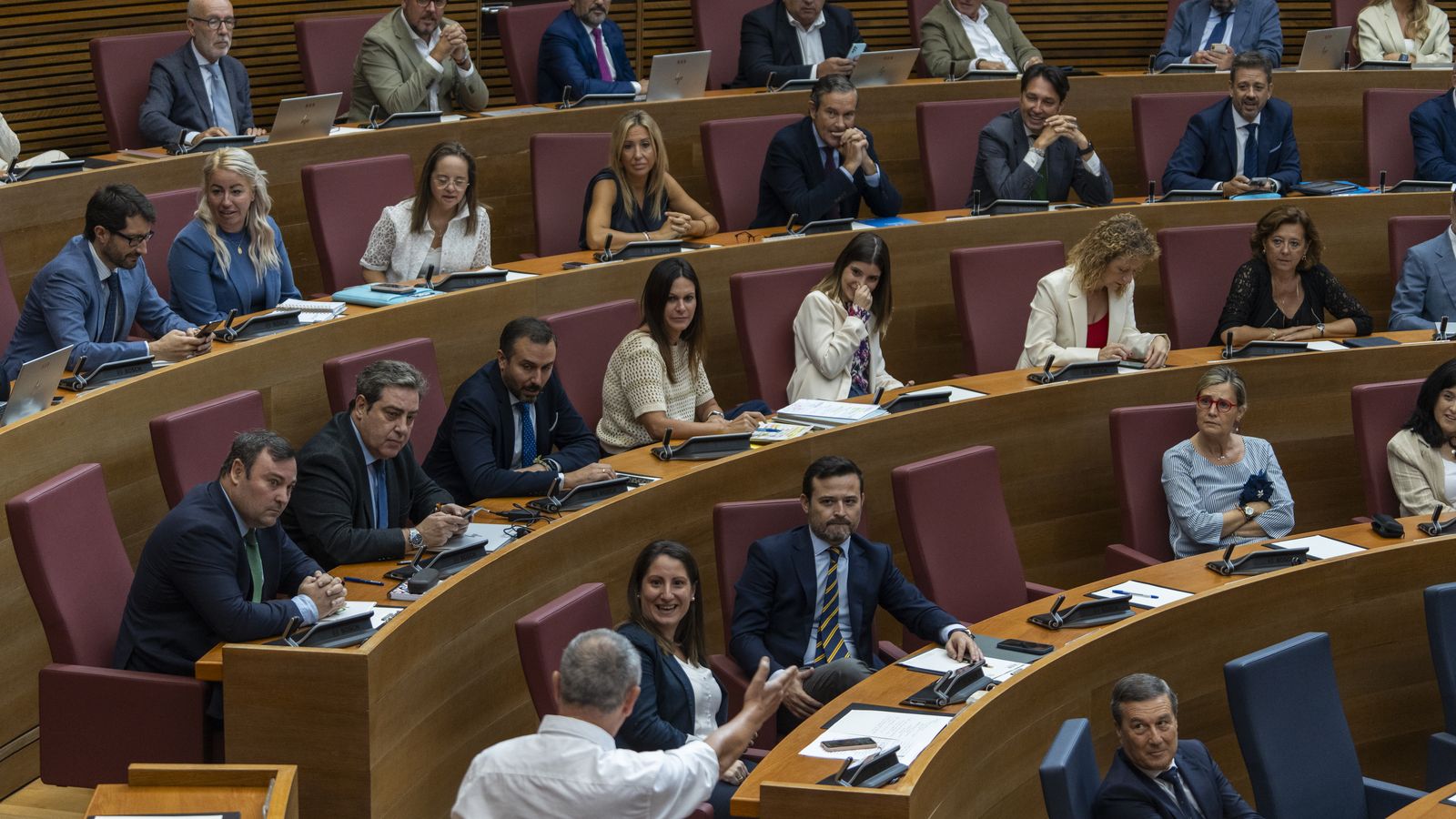 Baldoví, este dimecres a les Corts, durant el debat de la Llei de Concòrdia