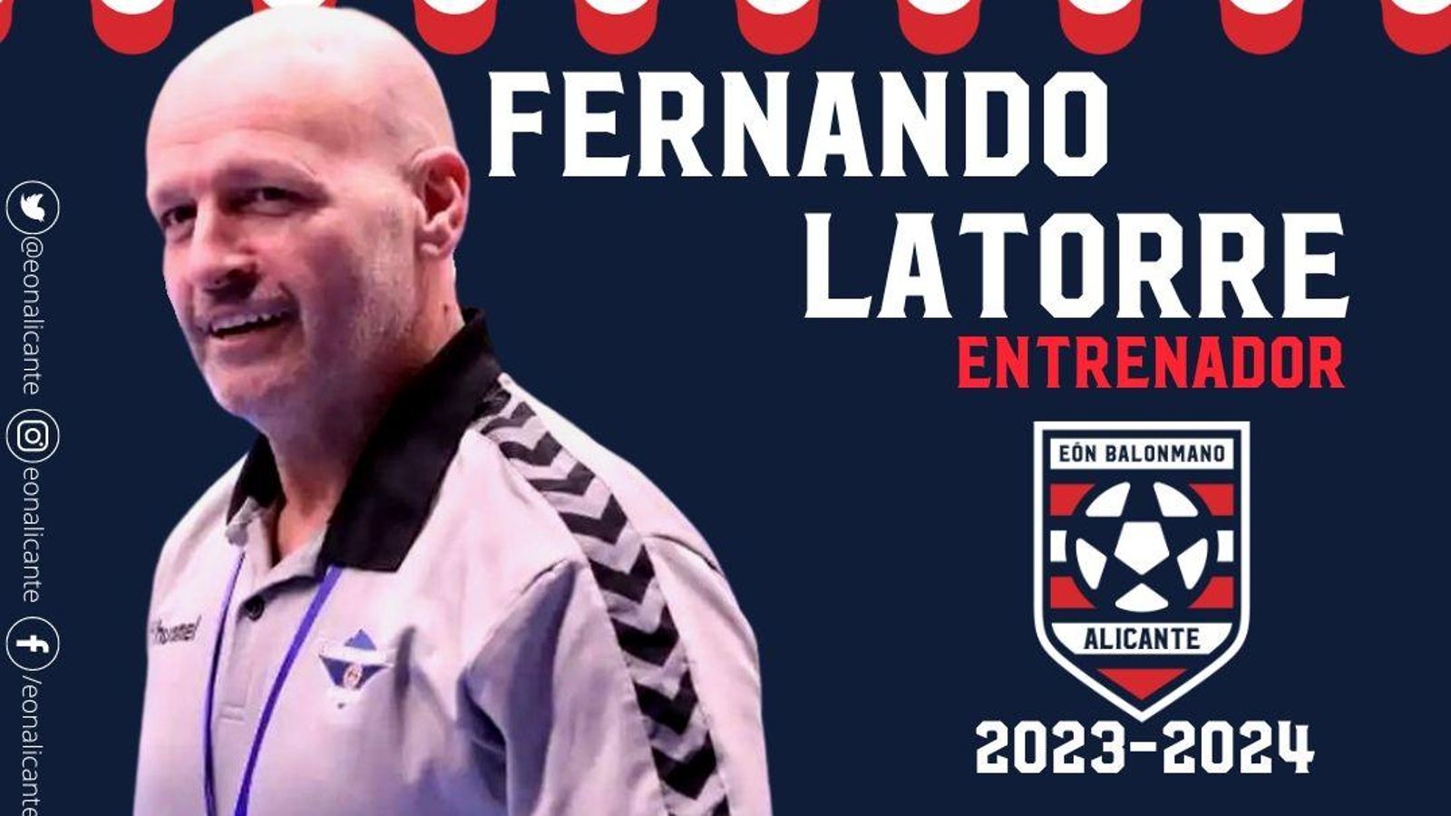 El tècnic de l'Handbol Benidorm, Fernando Latorre