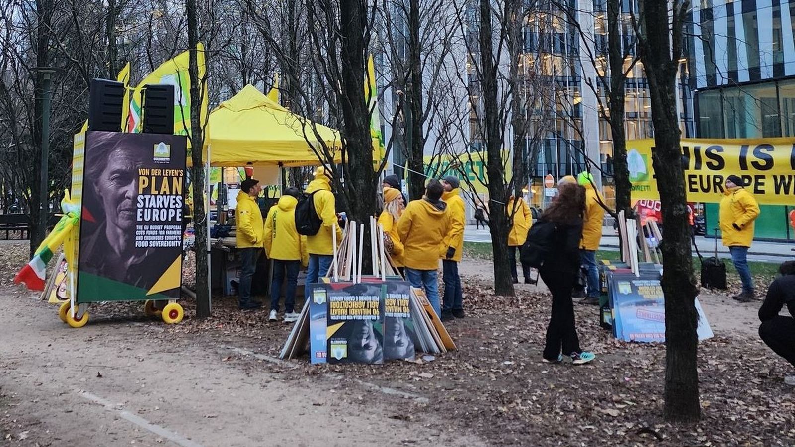 Les protestes van contra la presidenta de la Comissió Europea