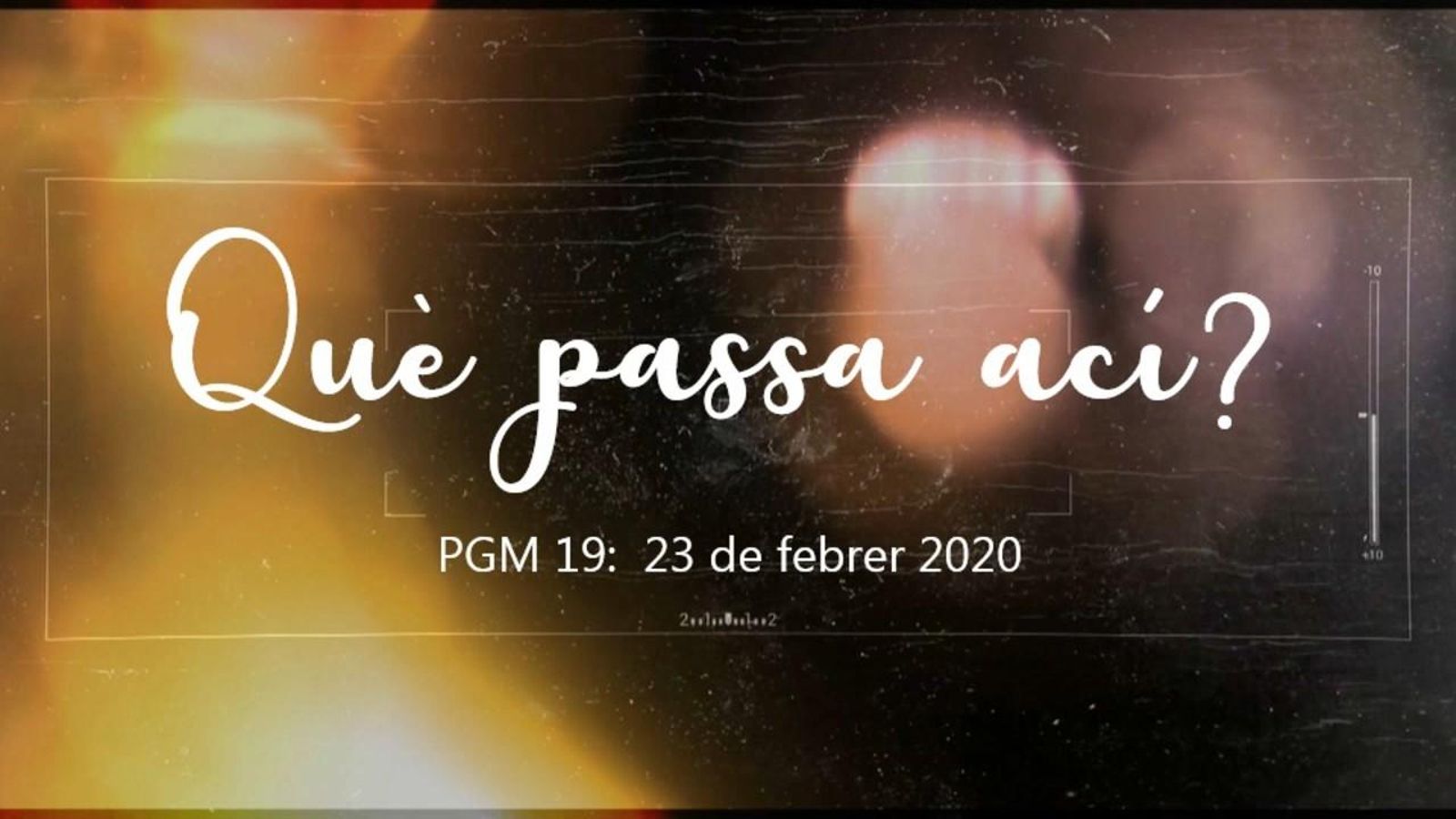 Programa 19 - Què passa ací?