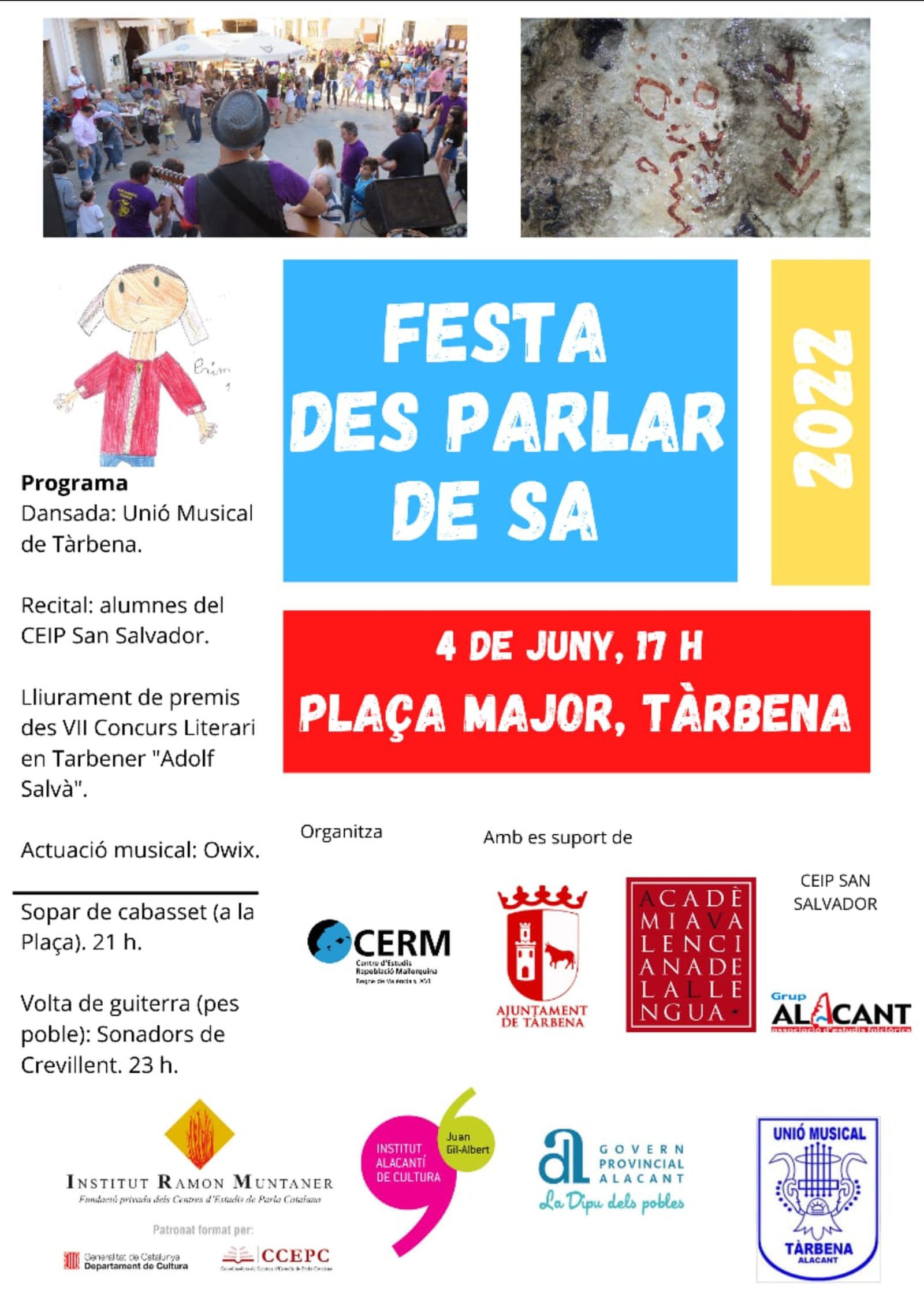 Cartell de la jornada a Tàrbena (Marina Baixa)