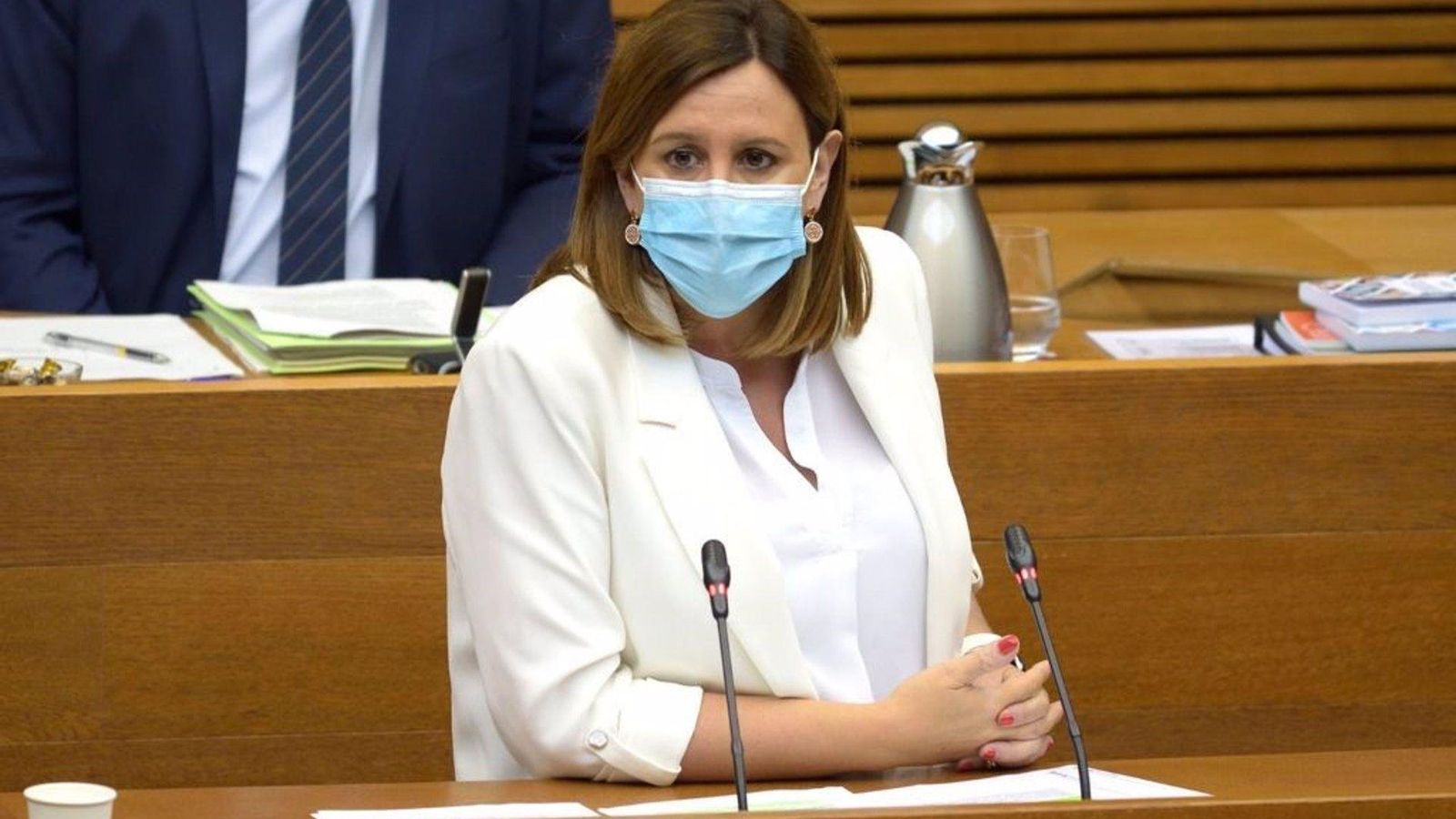 Imatge d'arxiu de Maria José Català a les Corts Valencianes