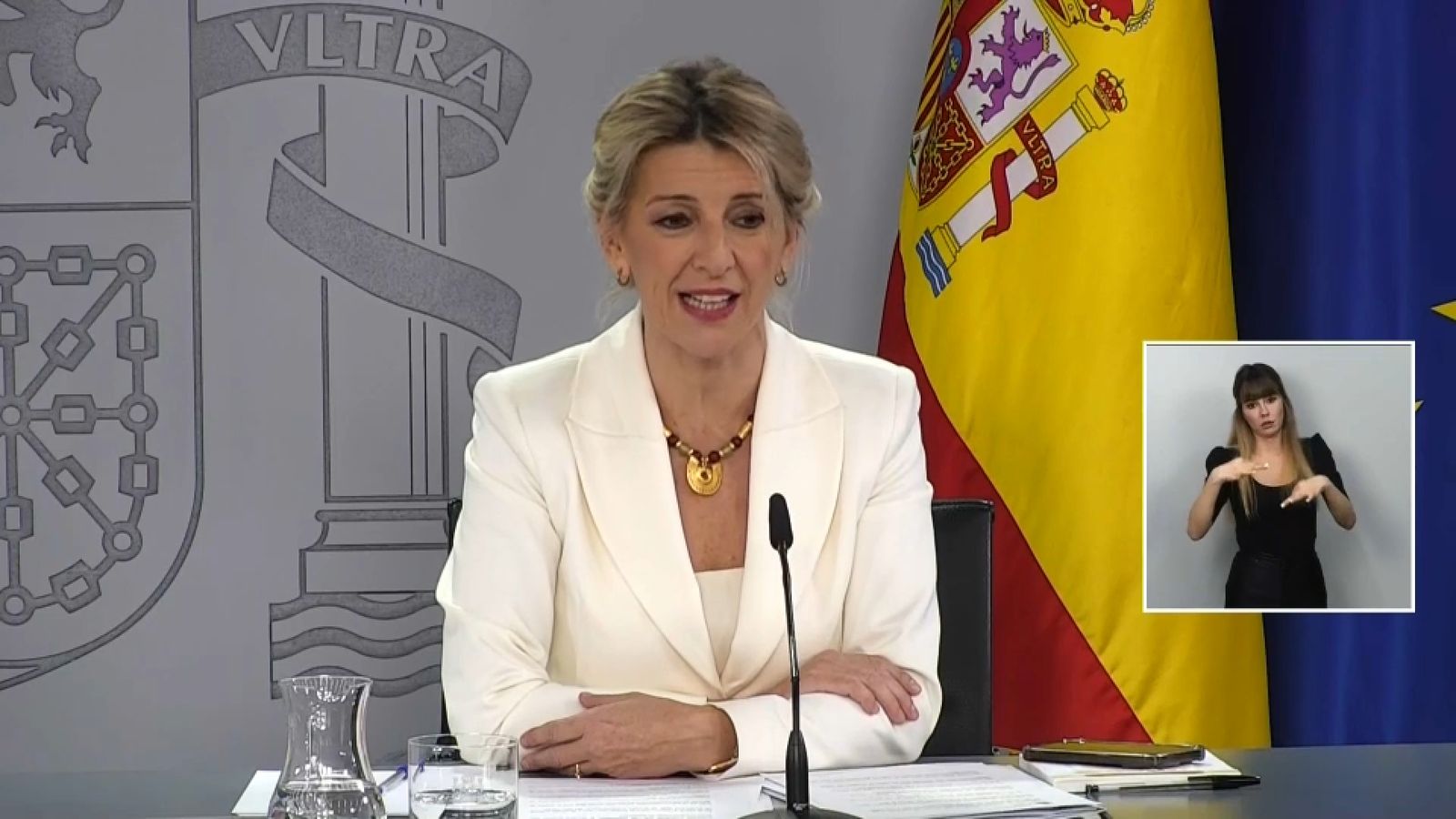 La vicepresidenta i ministra de Treball, Yolanda Díaz, aquest dimarts