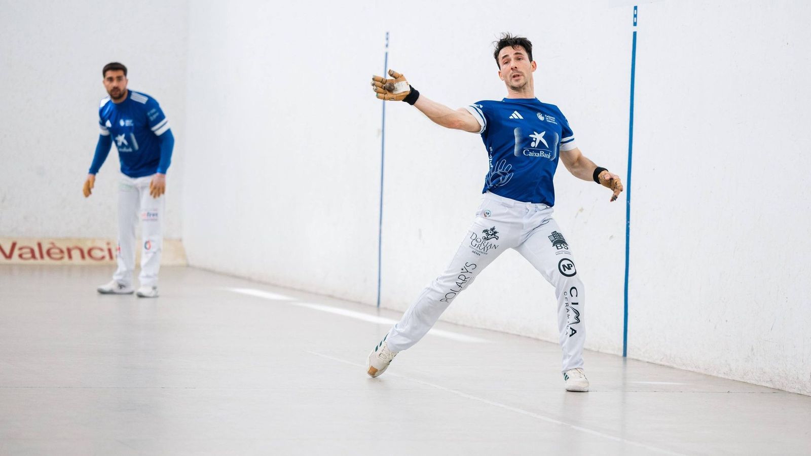 Nacho, en una acció de la partida