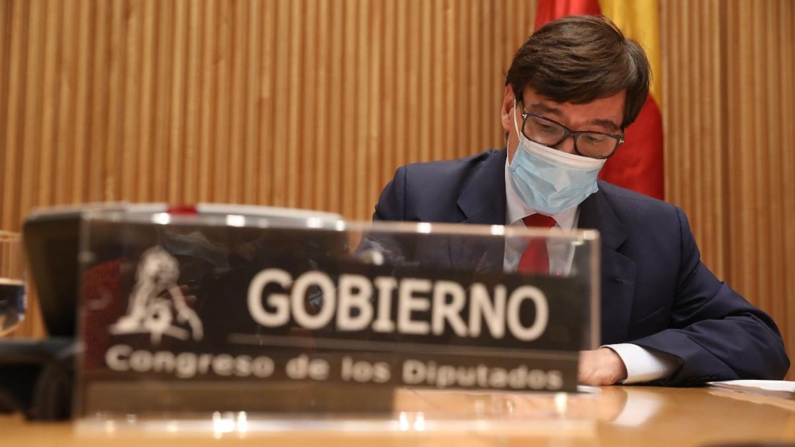 Illa, durant una compareixença en la comissió de sanitat i consum del Congrés el passat mes d'octubre Illa, durant una compareixença en la comissió de sanitat i consum del Congrés el passat mes d'octubre
