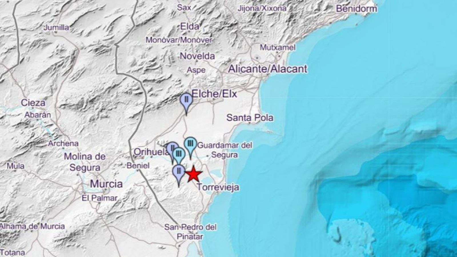 Un terratrémol de magnitud 2,3 sacseja aquesta nit Los Montesinos Un terratrémol de magnitud 2,3 sacseja aquesta nit Los Montesinos