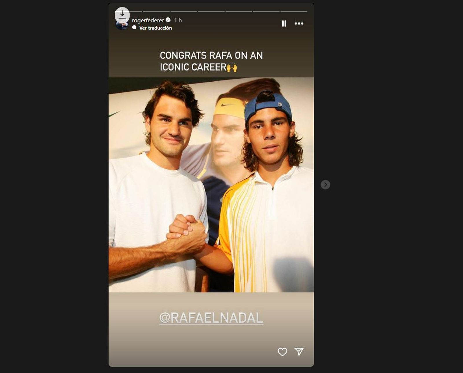 Imatge de l'Instagram de Roger Federer