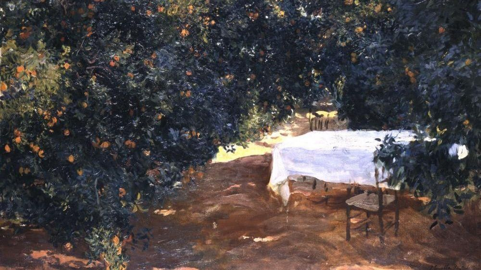 'Carrer de tarongers, Alzira', obra de Sorolla de 1903