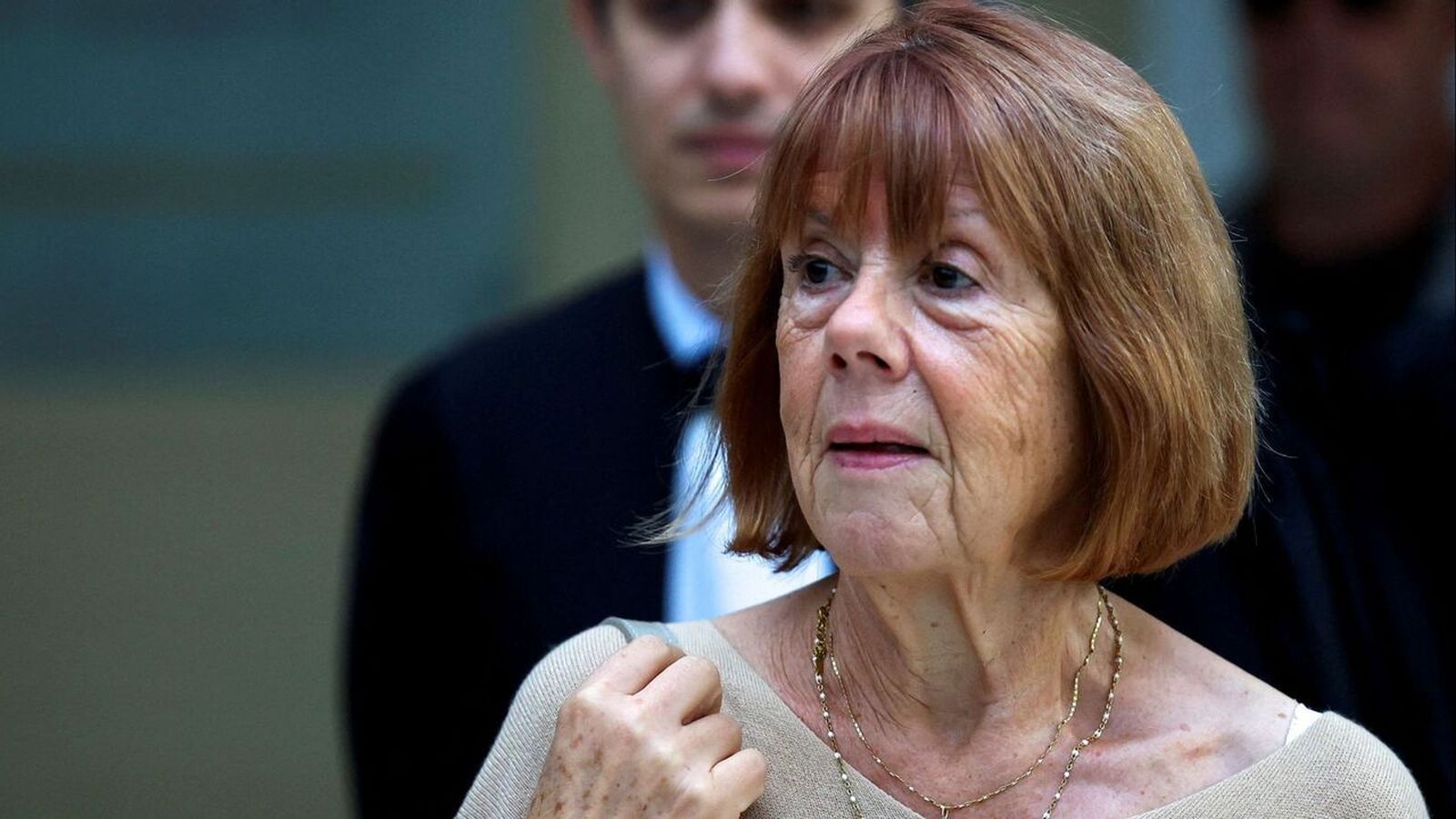 Gisèle Pélicot a l'eixida dels jutjats