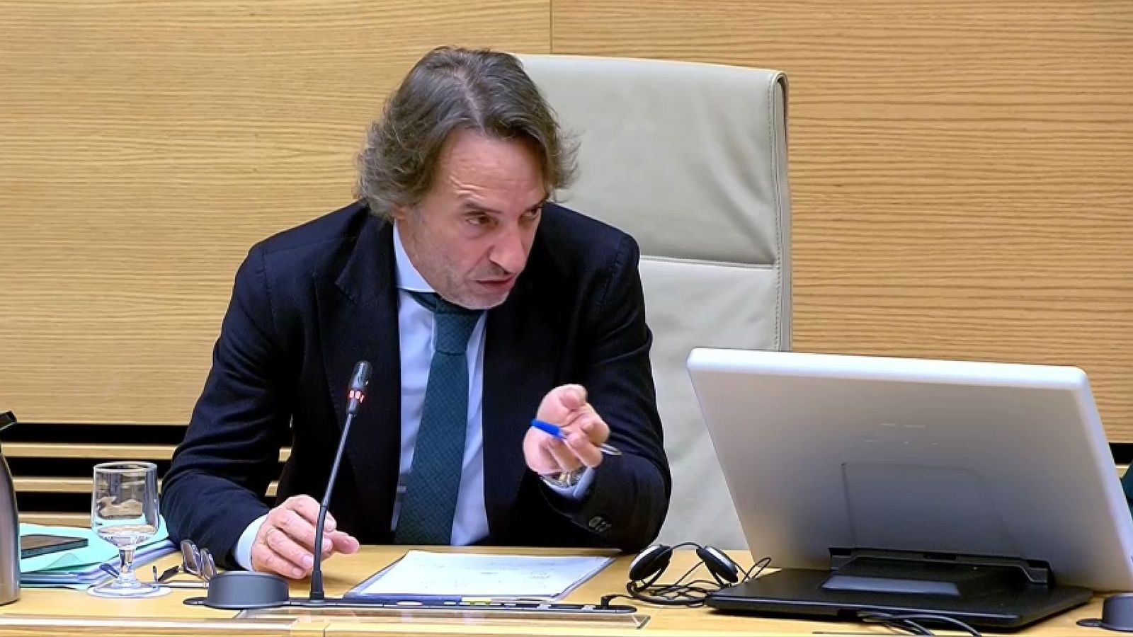 El cap de gabinet de Mazón, José Manuel Cuenca, durant la seua intervenció en el Congrés este dilluns