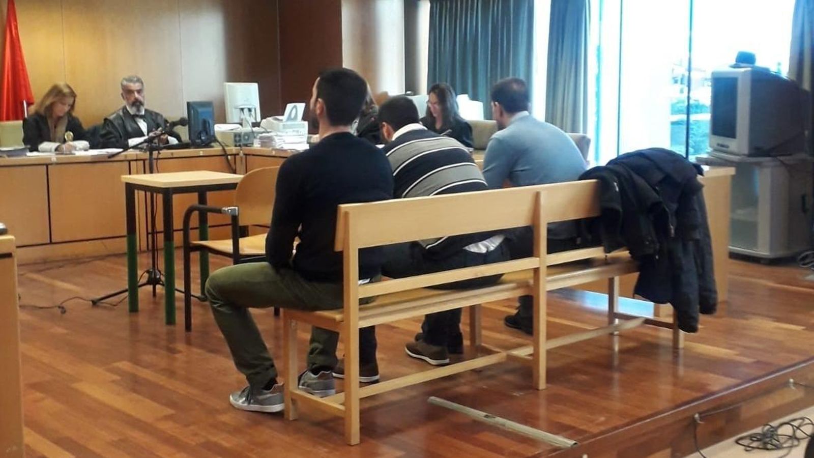 Imatge del judici a la coneguda com ‘La Manada de Collado Villalba’. Europa Press.