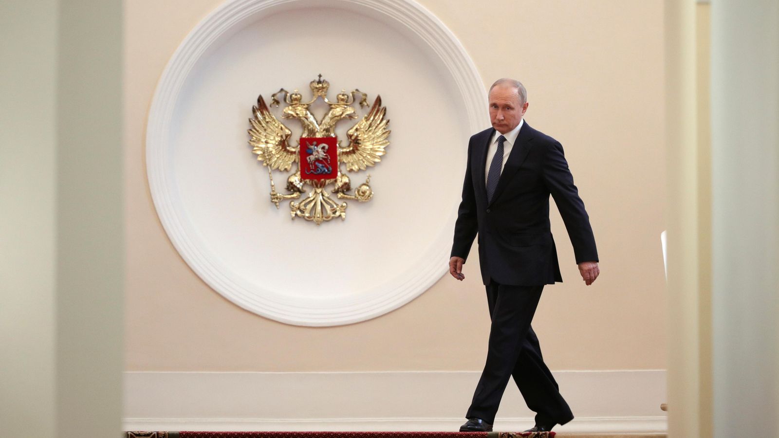 Vladímir Putin després de prendre possessió com a president de Rússia