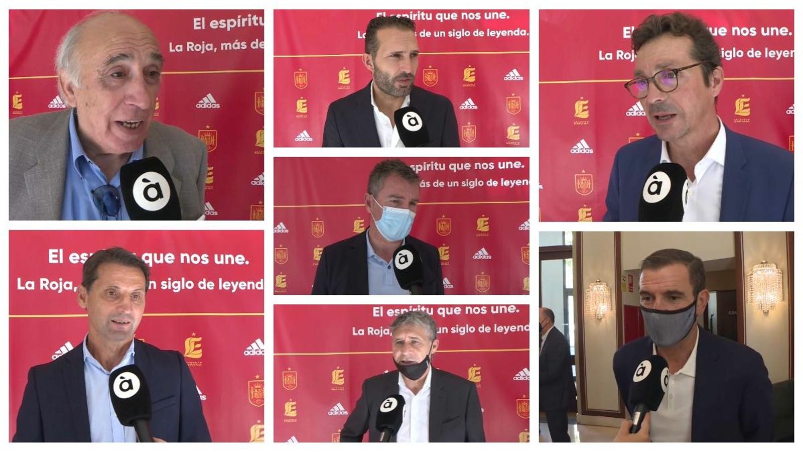 (D'esquerra a dreta i de dalt a baix) Asensi, Baraja, Amor, Robert Fernández, Giner, Tendillo i Camarasa