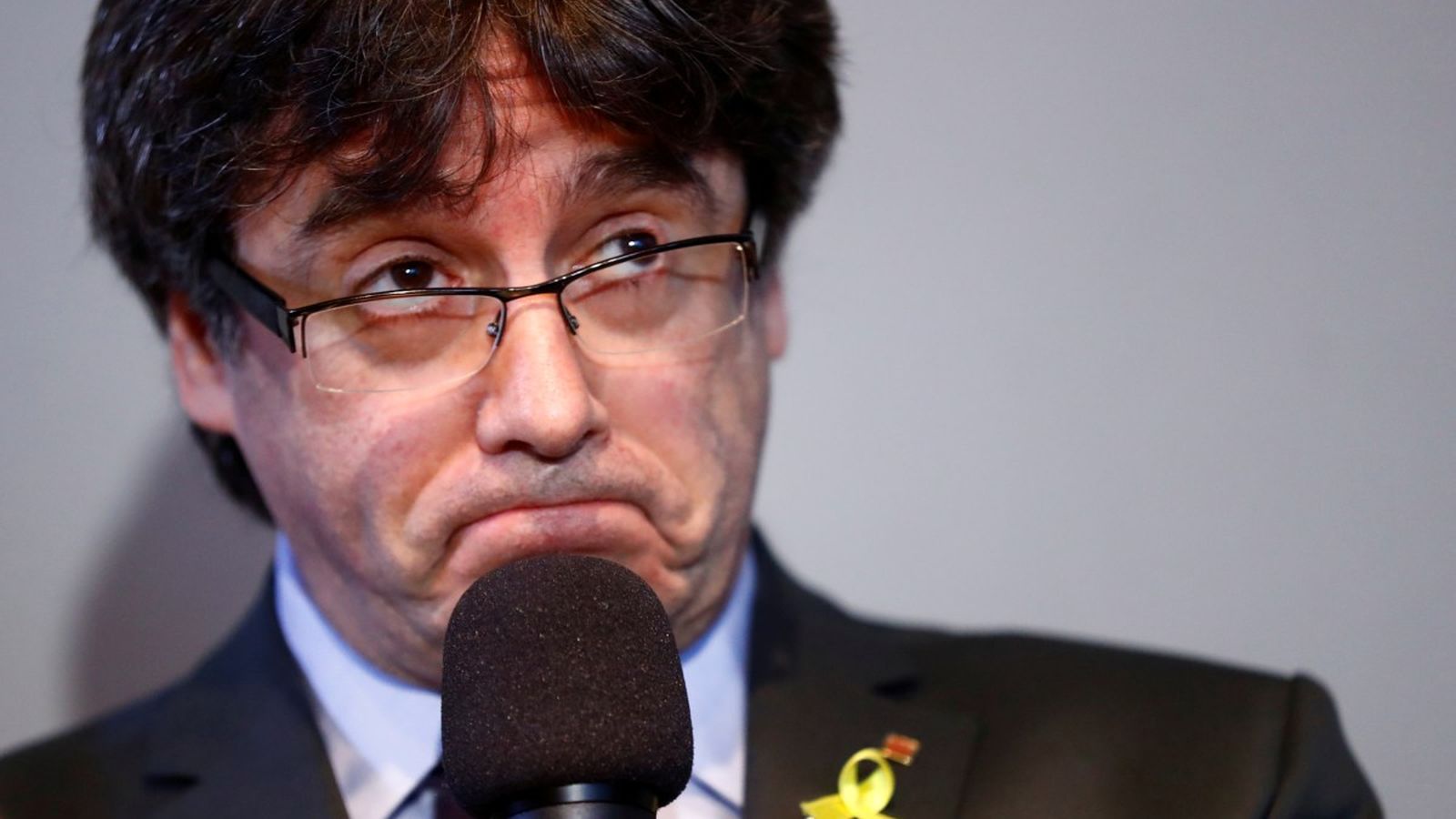 Carles Puigdemont, en l'última intervenció pública a Berlín