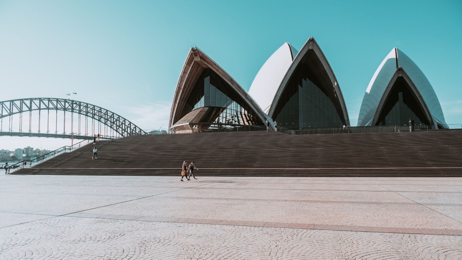 L'Òpera de Sidney durant el confinament d'Austràlia, a l'abril