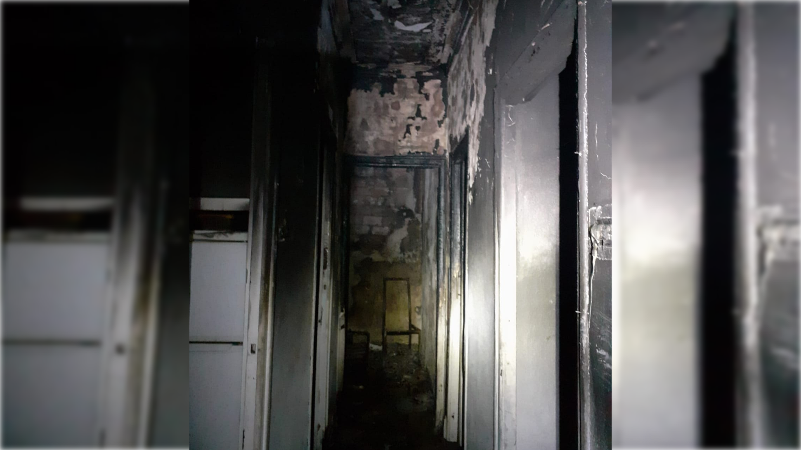 Estat en què ha quedat la vivenda afectada pel foc