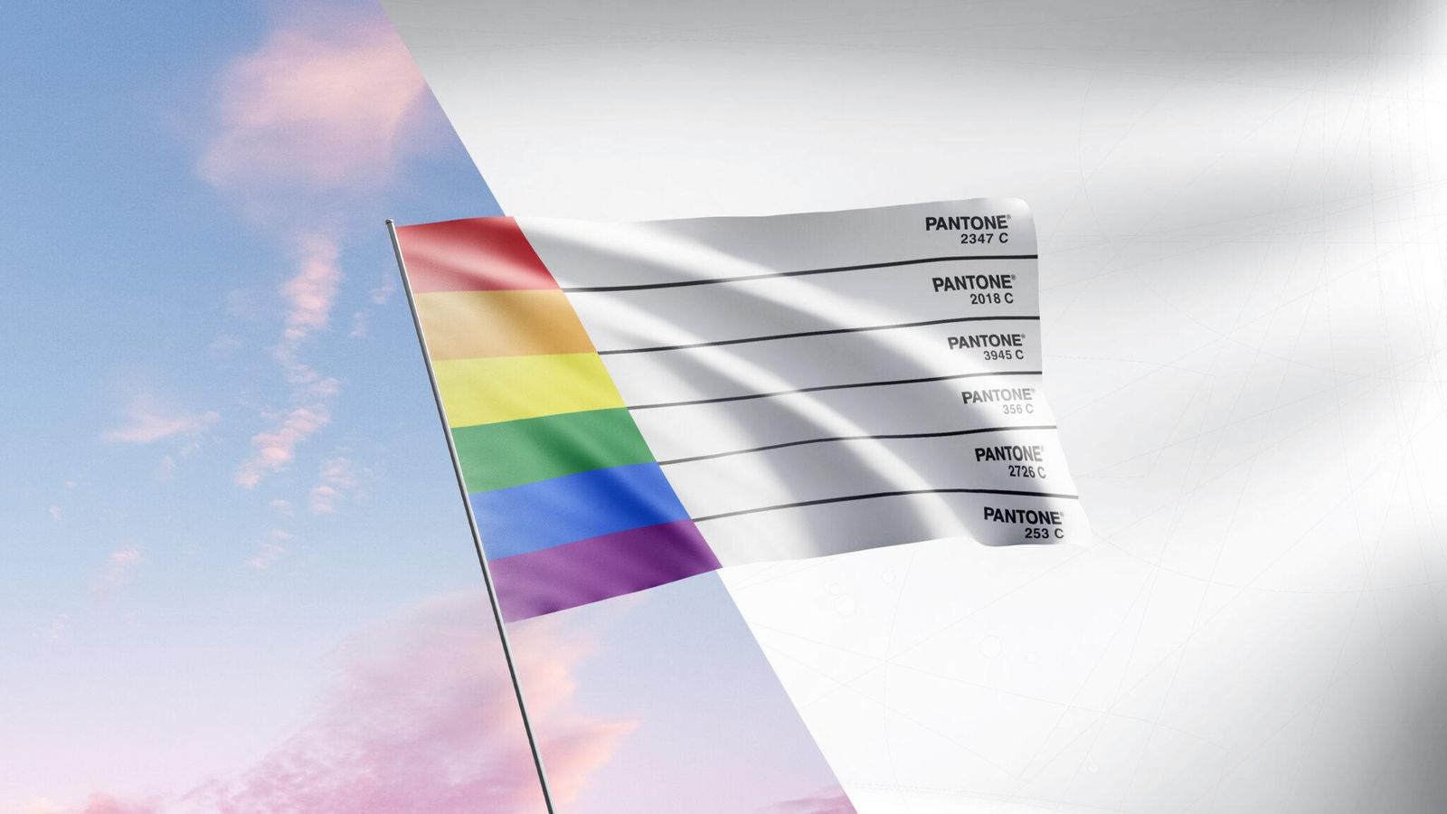 En imatge, la reformulaicó de la bandera LGTBIQ+ en una insignia "segura" per a Qatar