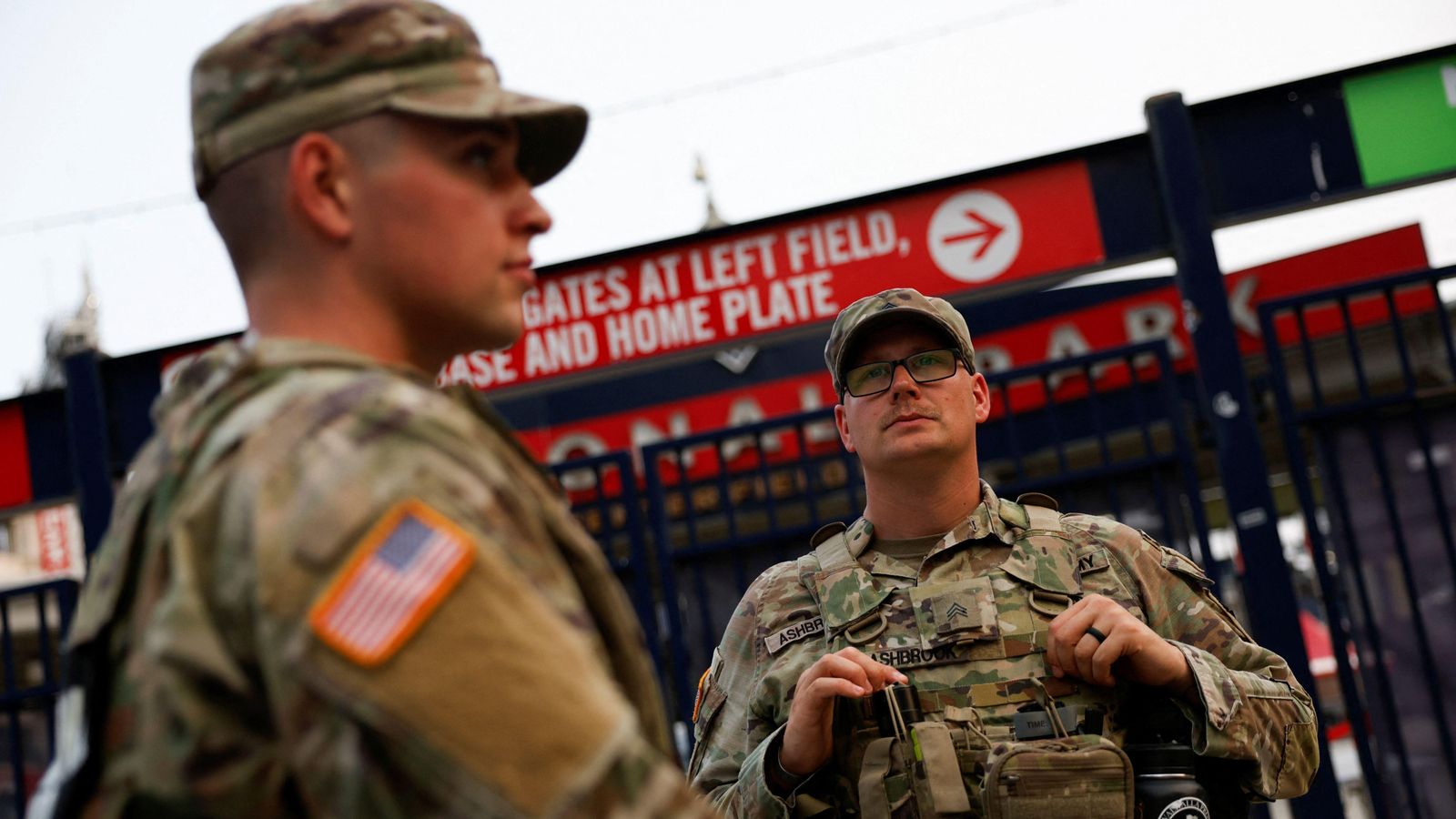 Soldats nord-americans, a Washington