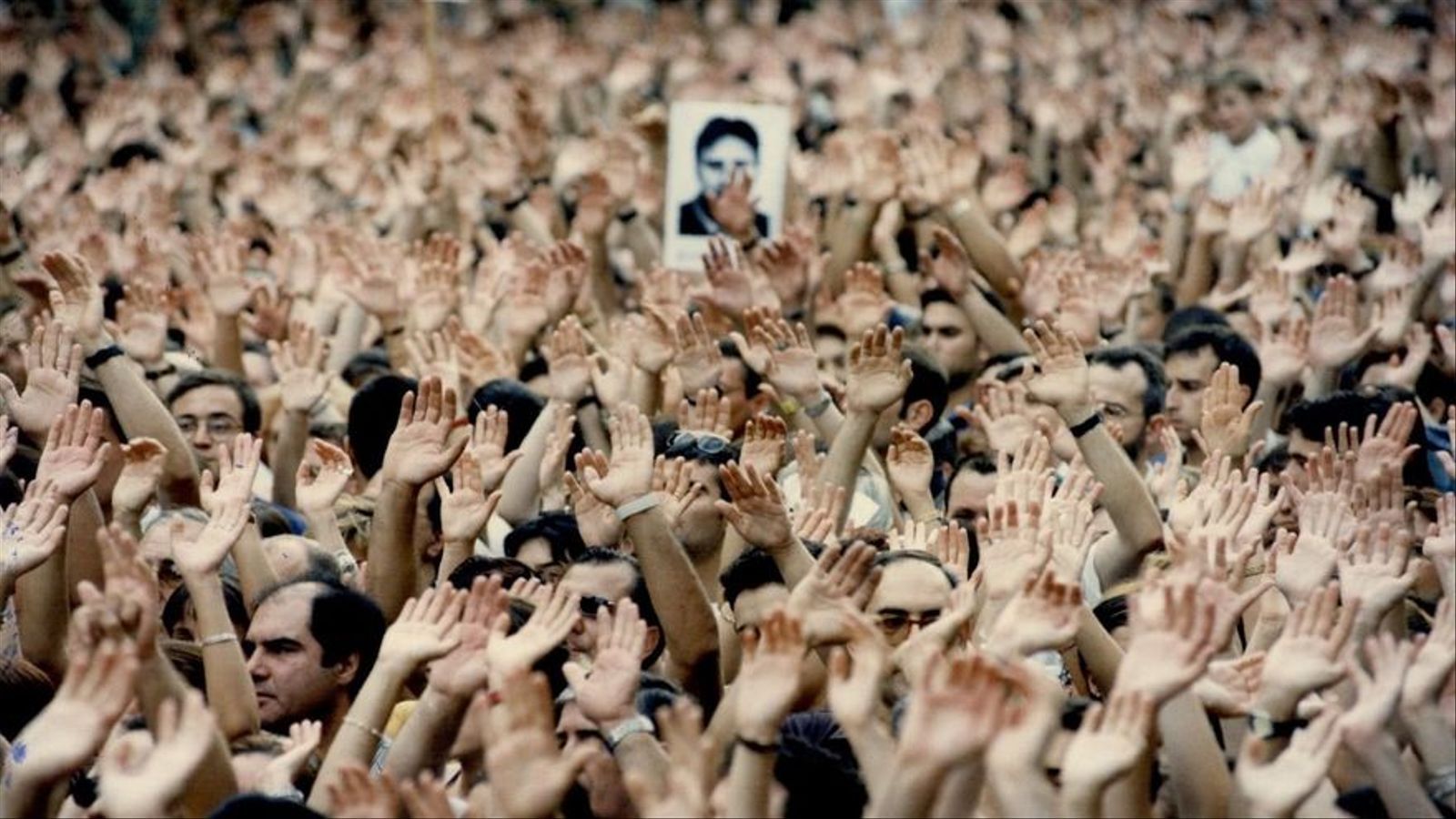 Manifestació després de l'assassinat de Miguel Ángel Blanco