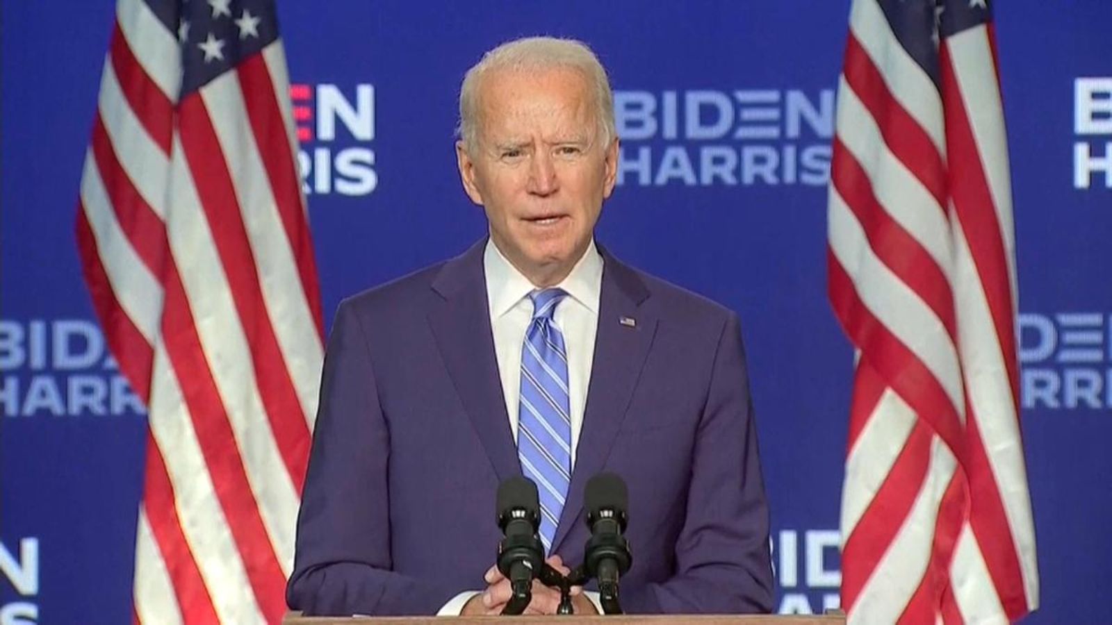 Biden: “En acabar el recompte de vots, creiem que serem els guanyadors”