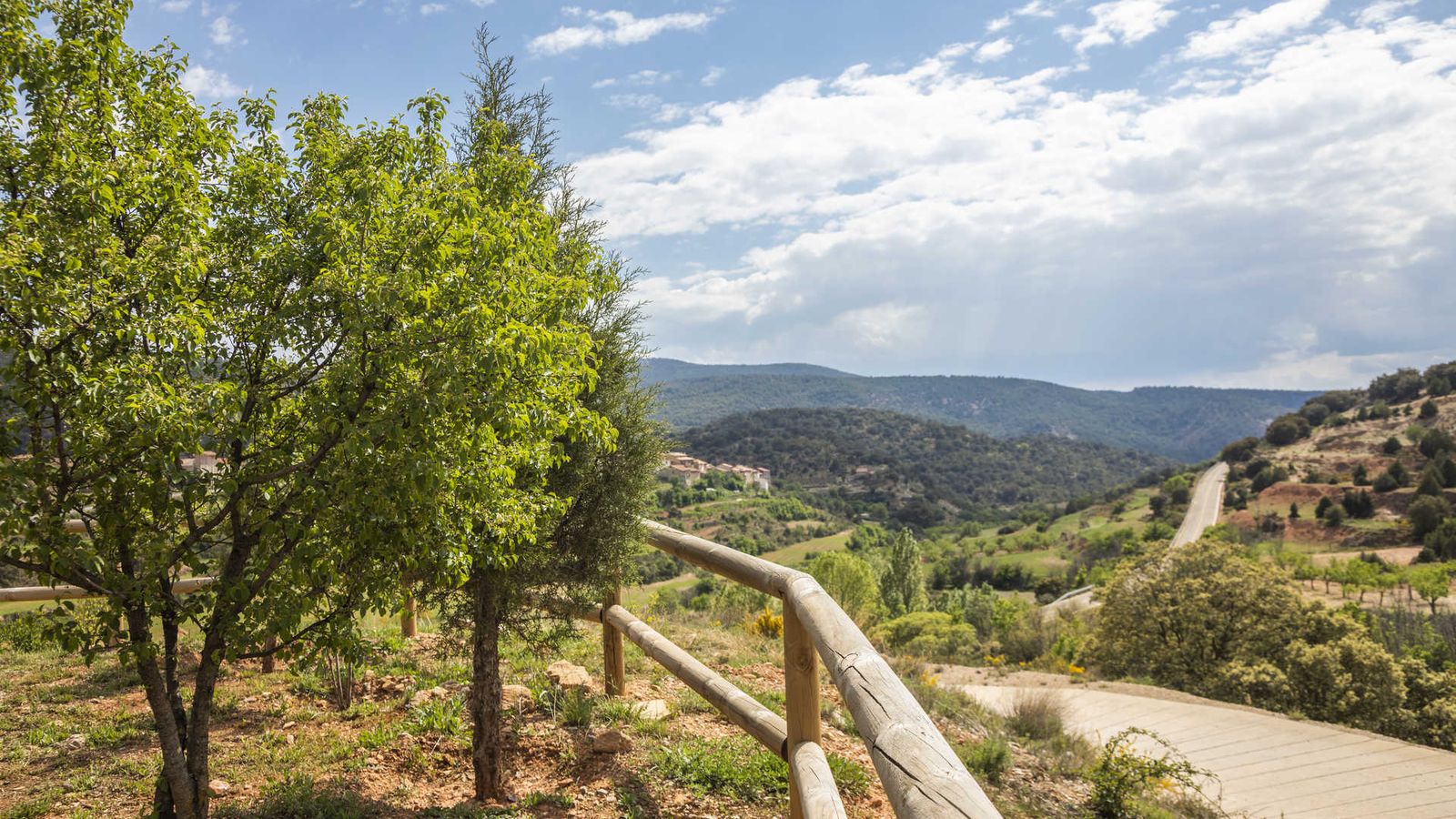 Imatge del Parc Natural de la Pobla de San Miguel des d'on parteix la Marxa Senderista