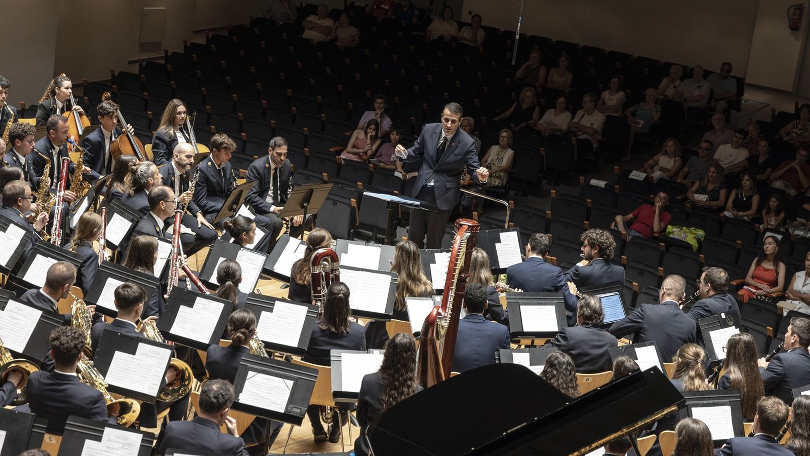 Banda guanyadora del certamen durant l'actuació