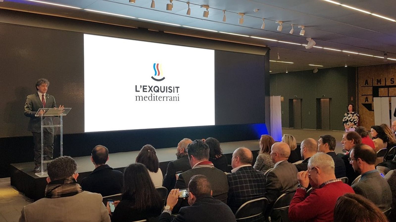 El secretari autonòmic, Francesc Colomer, durant la presentació de L'Exquisit Mediterrani