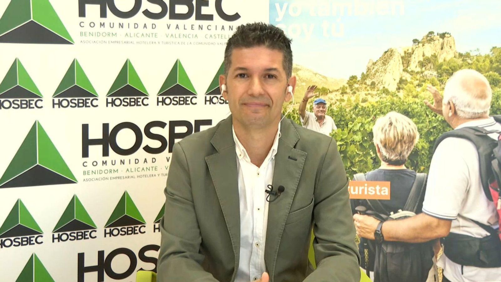 El president d’Hosbec, Fede Fuster, en una entrevista en 'Les notícies del matí'