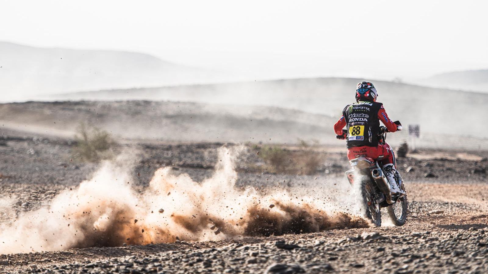 Barreda, durant la primera etapa del Ral·li del Marroc