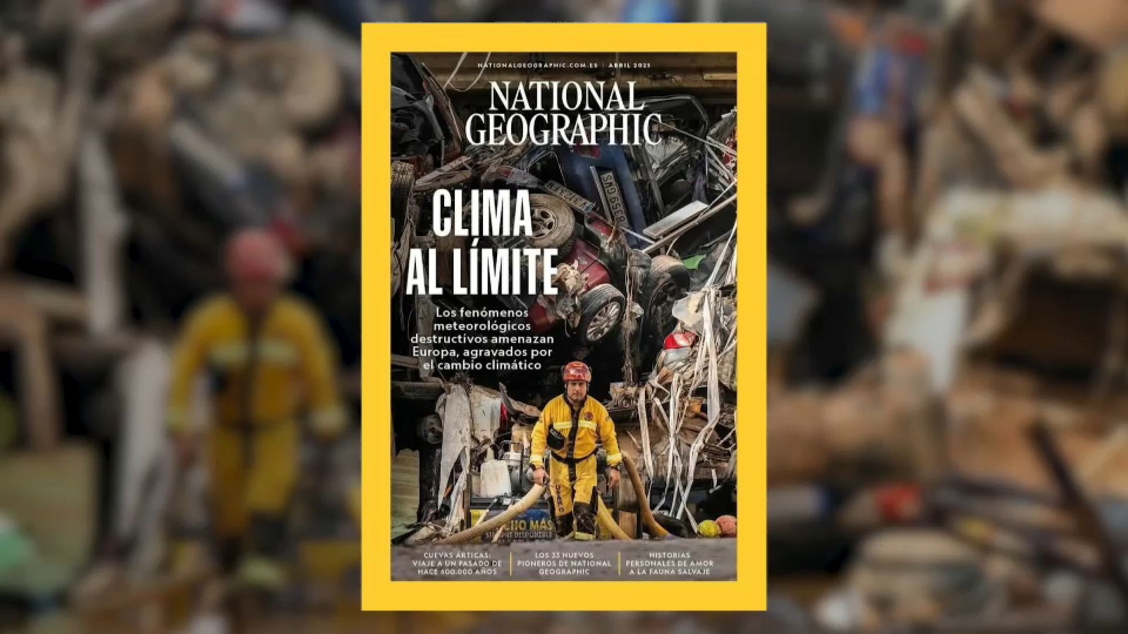 La imatge del túnel d'Alfafar en la portada de la publicació d'abril de 'National Geographic'