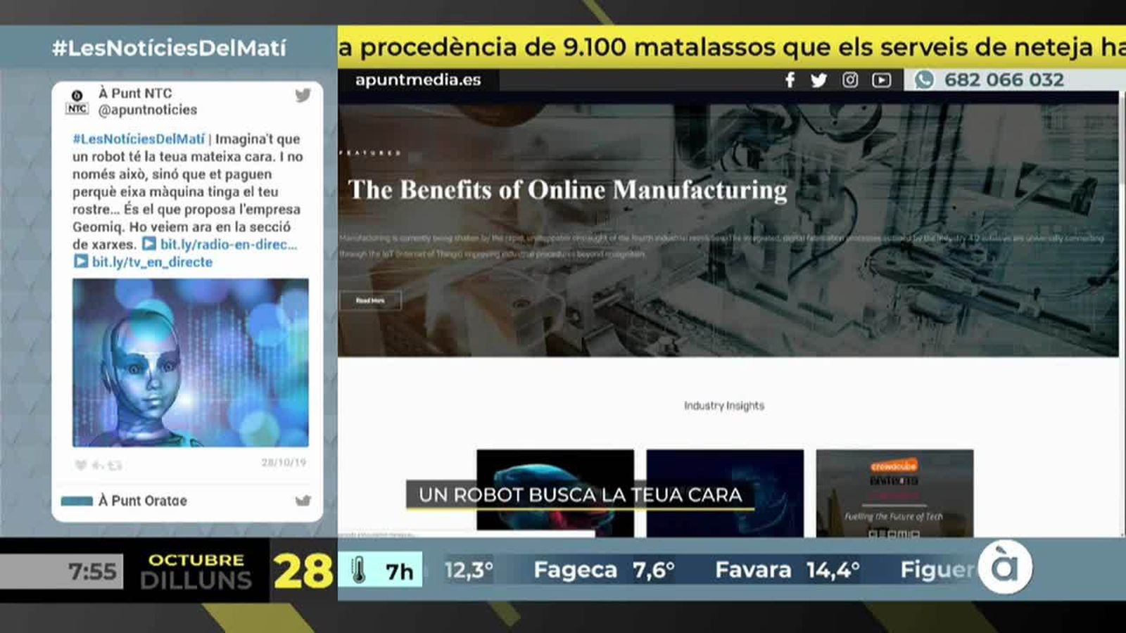 28.10.2019 | Xarxes | NM Més de cent mil euros per un robot amb la seua cara