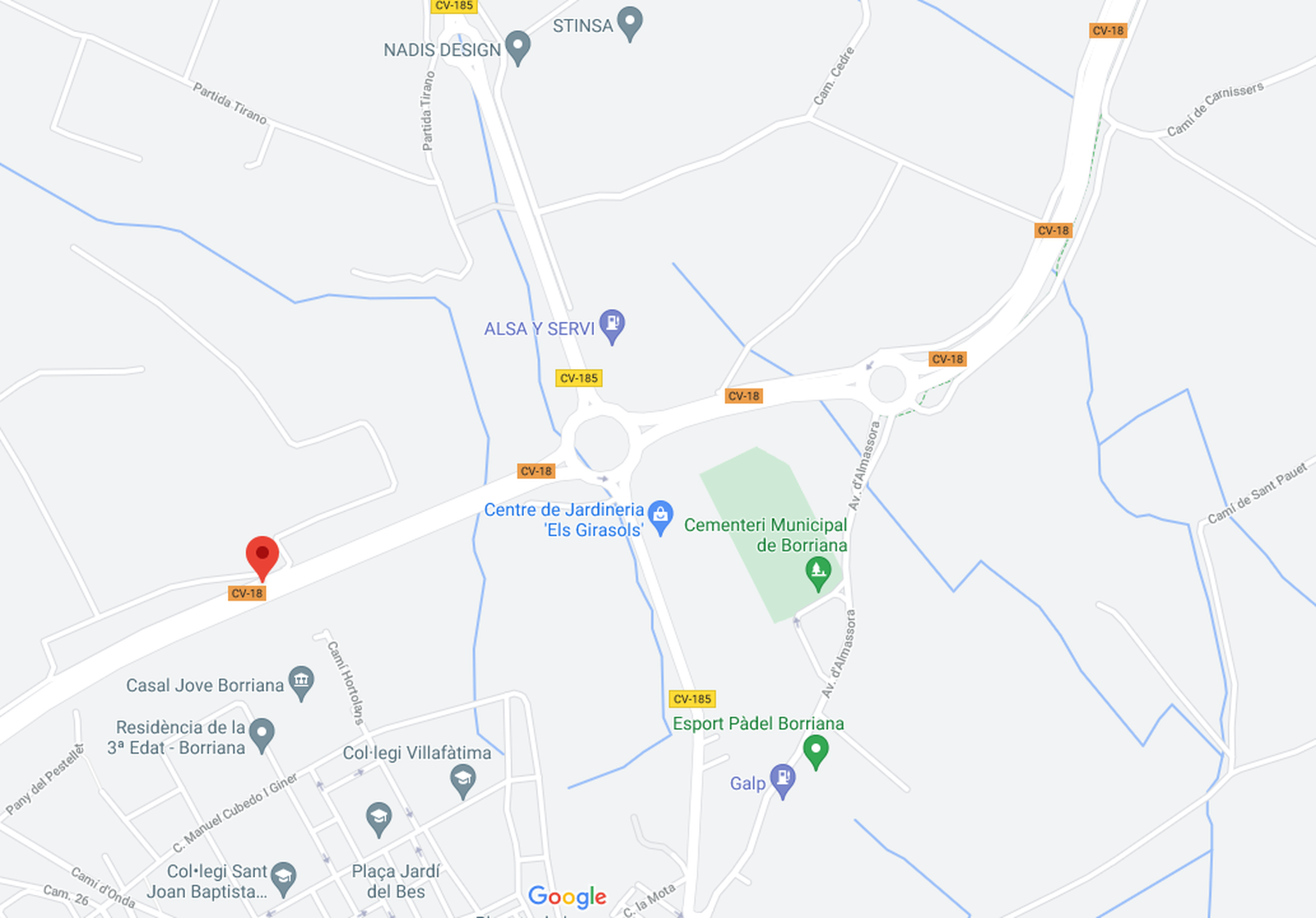 CV-18 al pas per Borriana