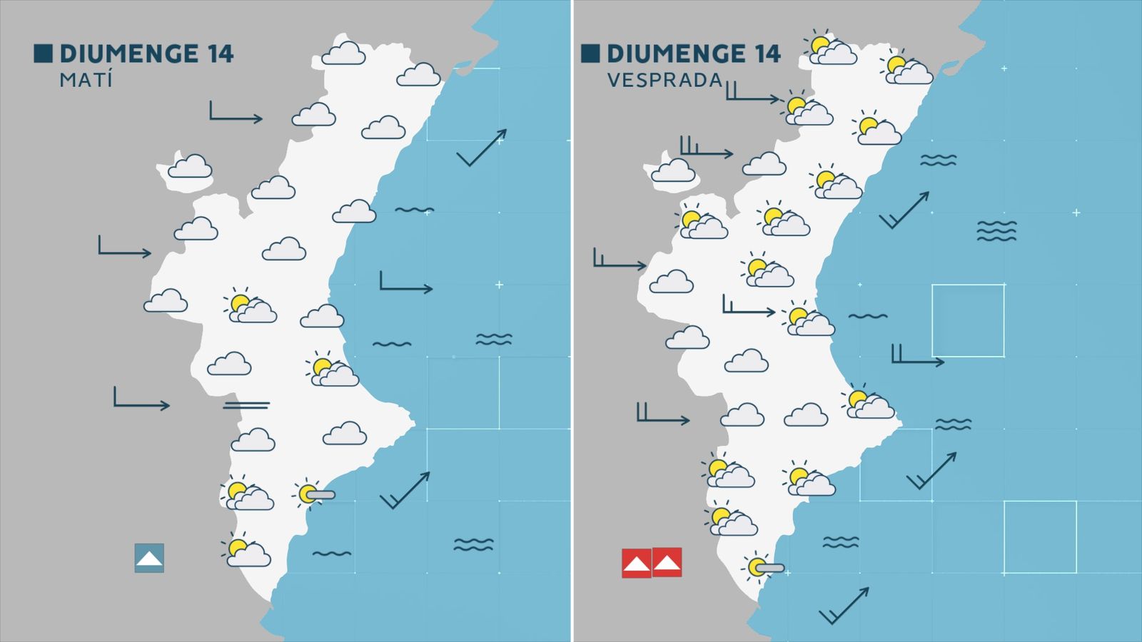 Infografia de la previsió per aquest diumenge