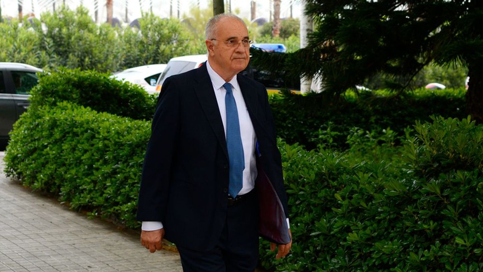 Imatge d’arxiu de Rafael Blasco arribant a la Ciutat de la Justícia de València